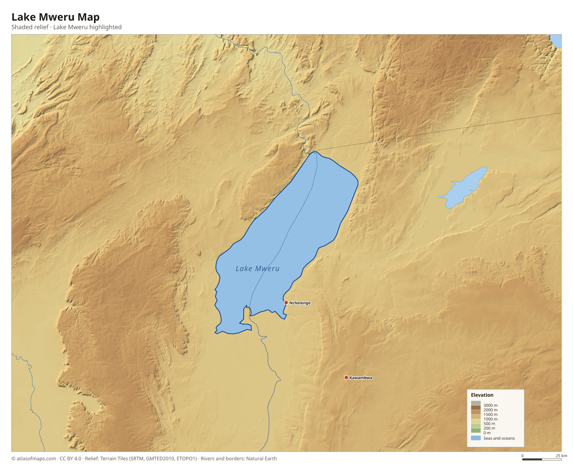 Lake Mweru Map
