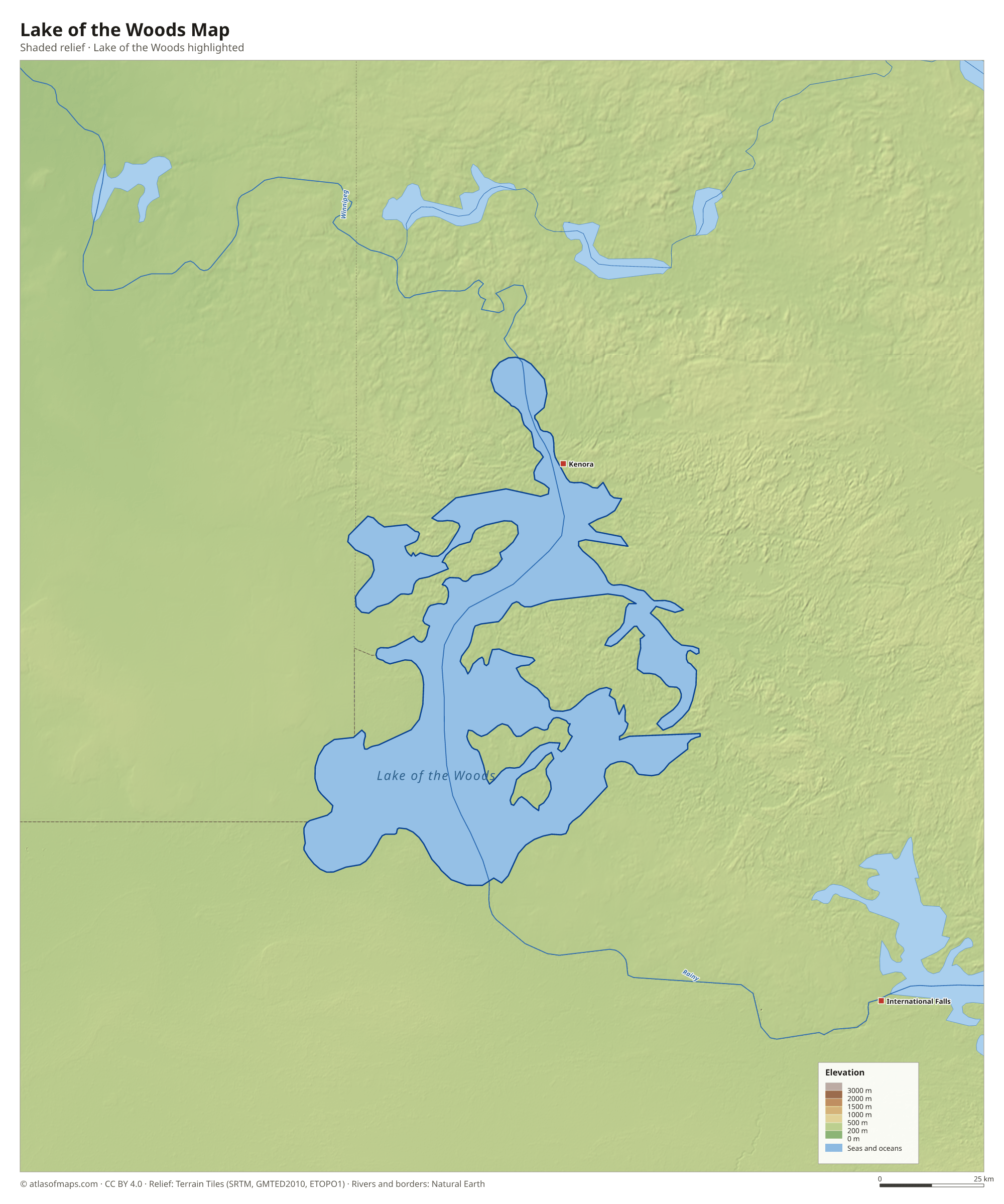 Lake of the Woods Map