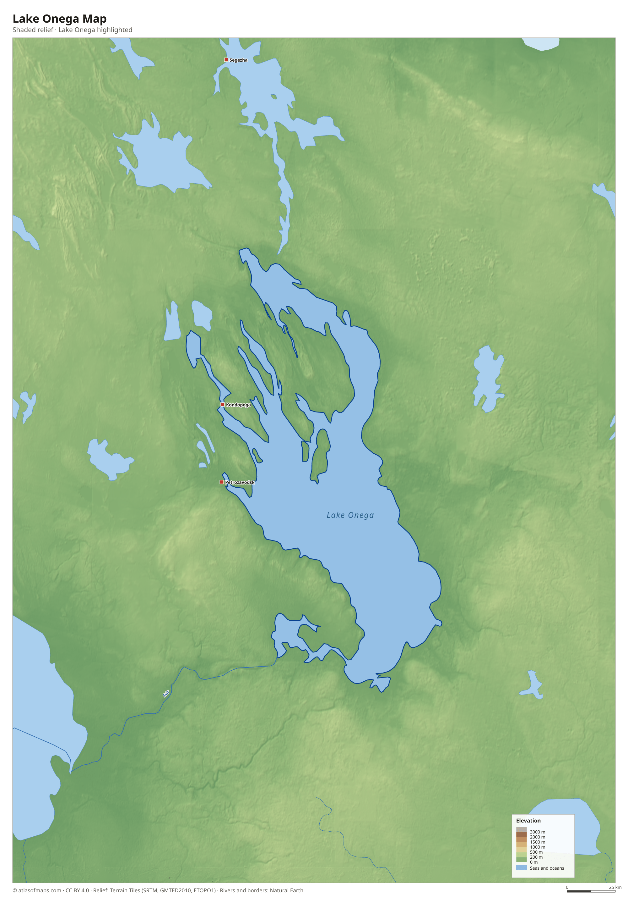 Lake Onega Map
