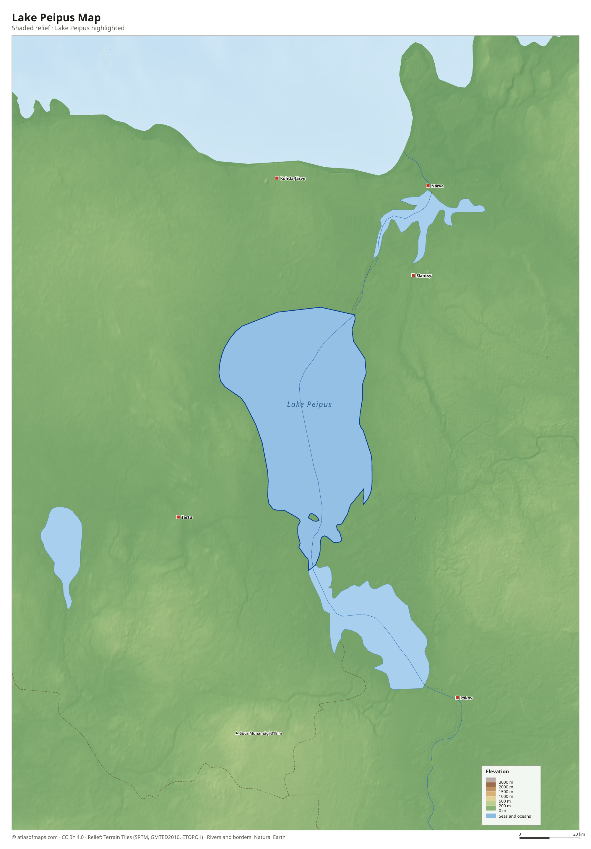 Lake Peipus Map