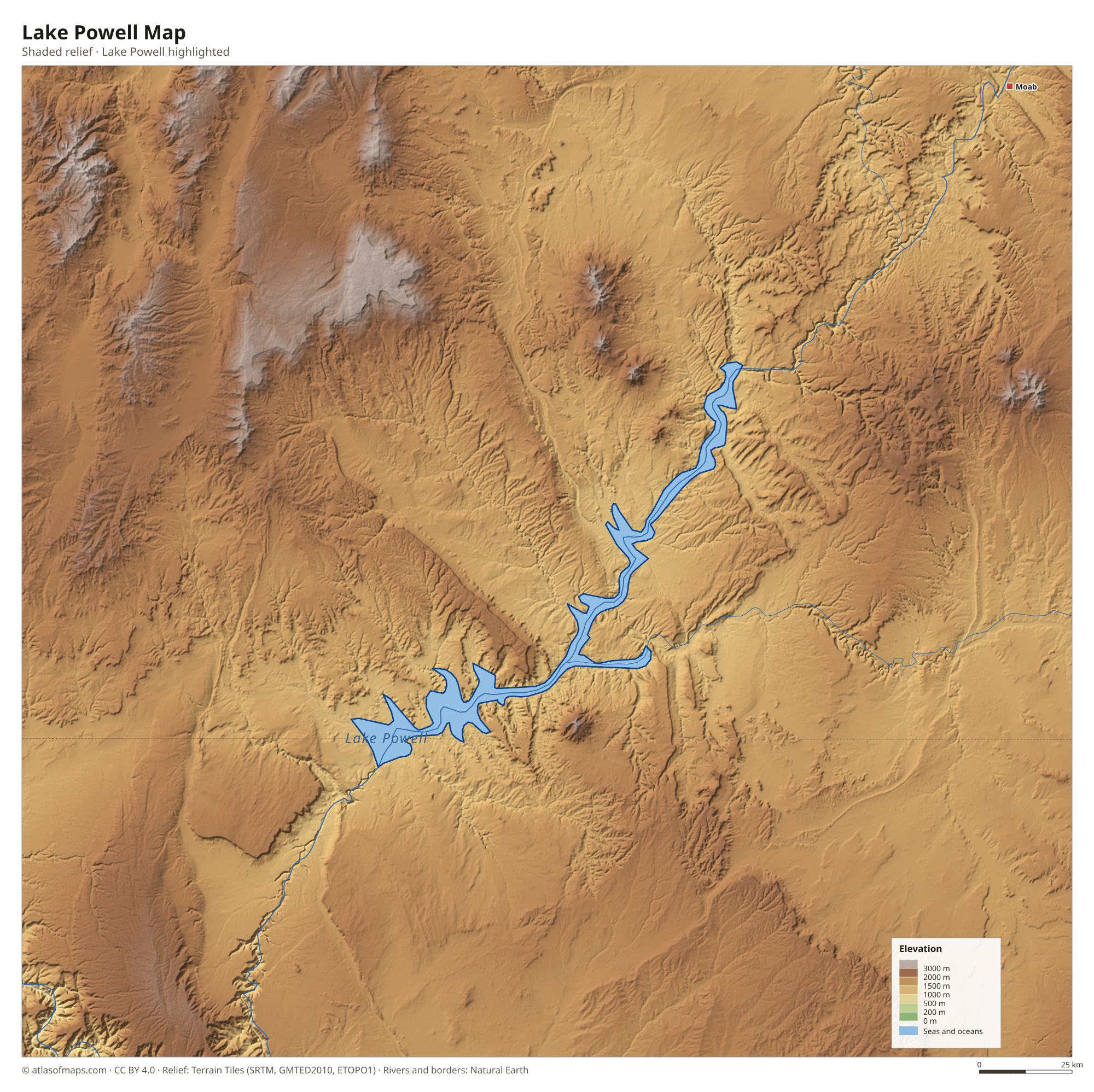 Lake Powell Map