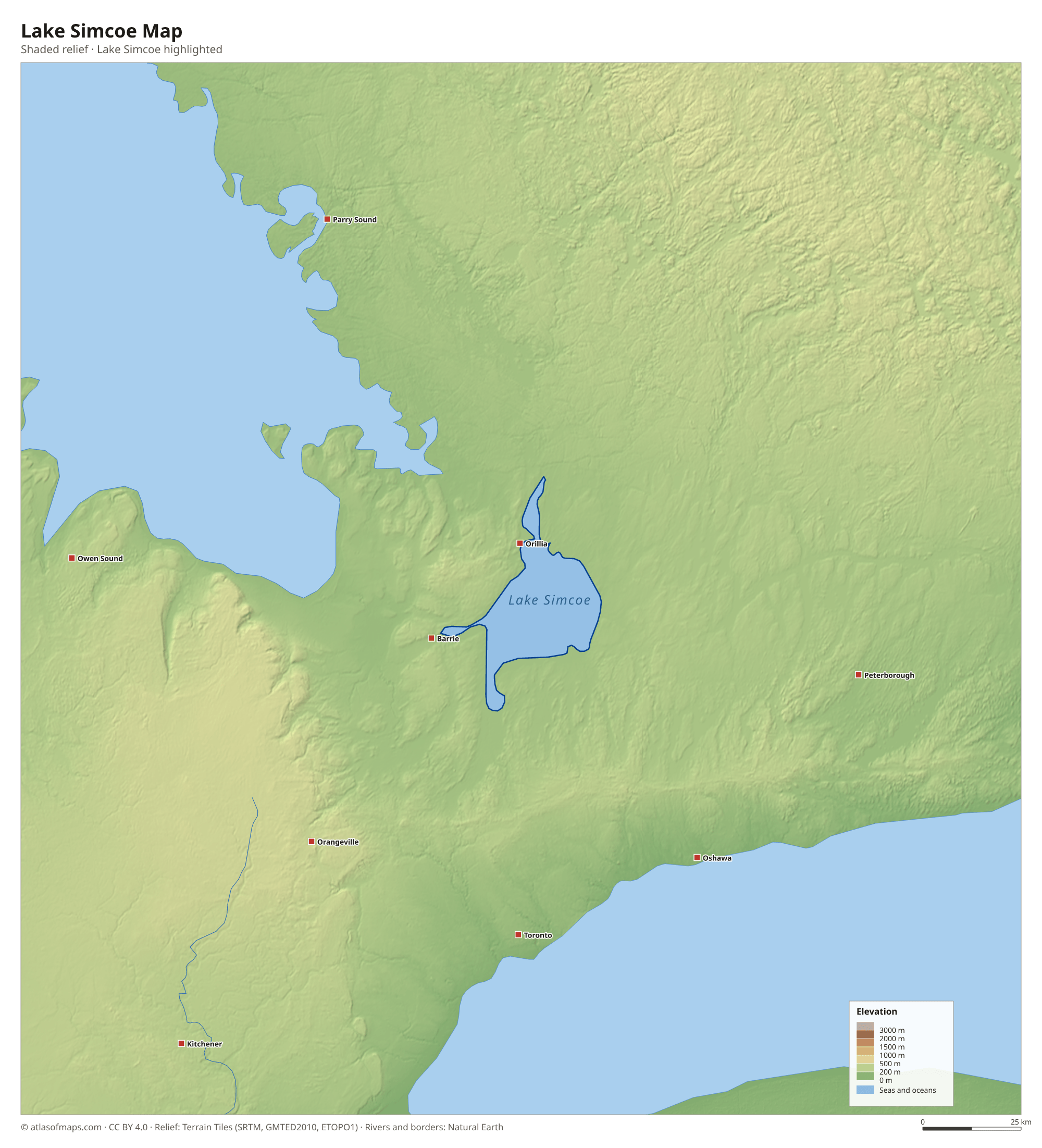 Lake Simcoe Map