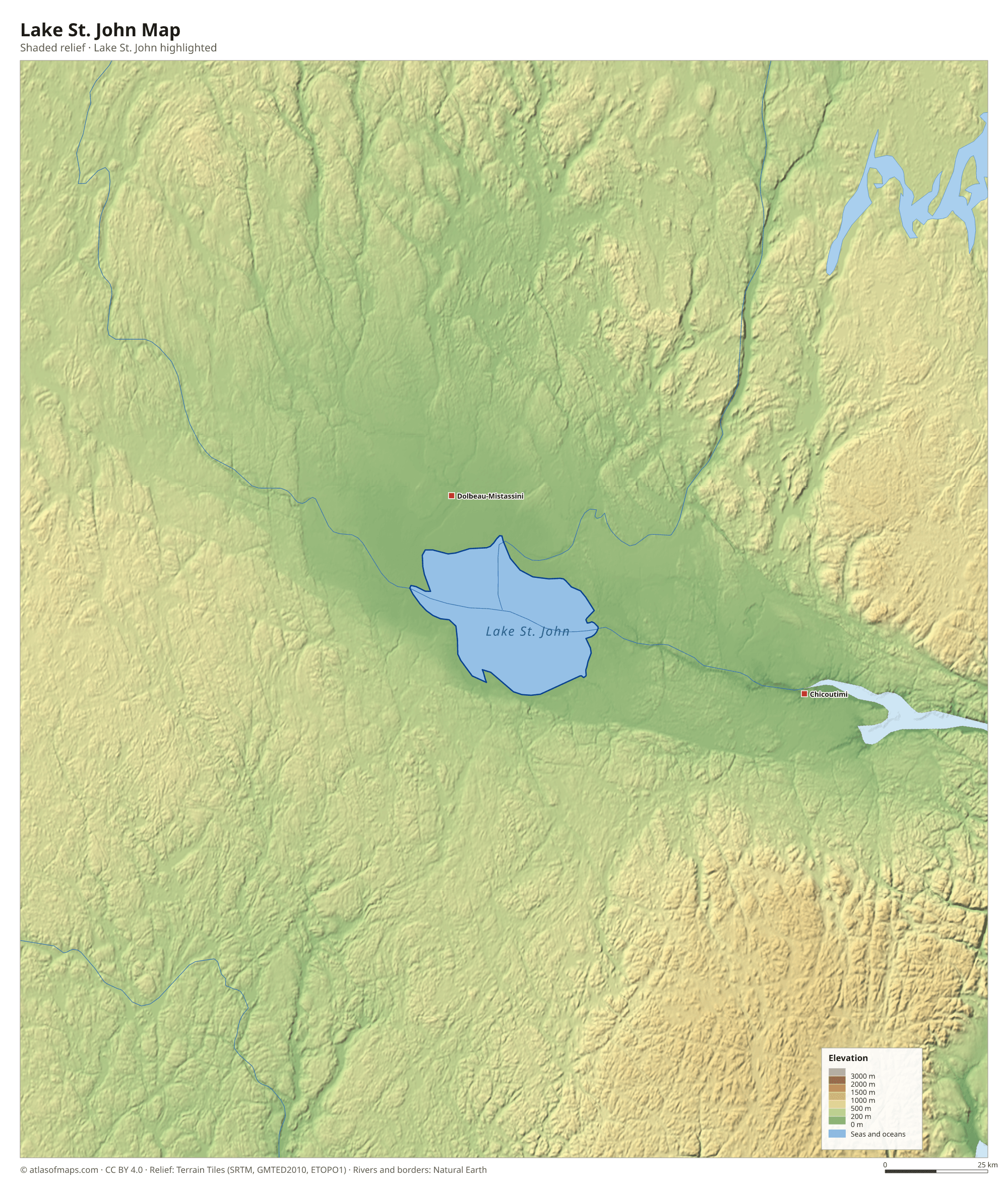 Lake St. John Map