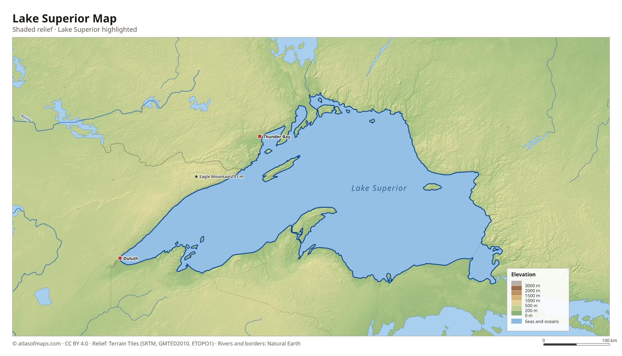 Lake Superior Map