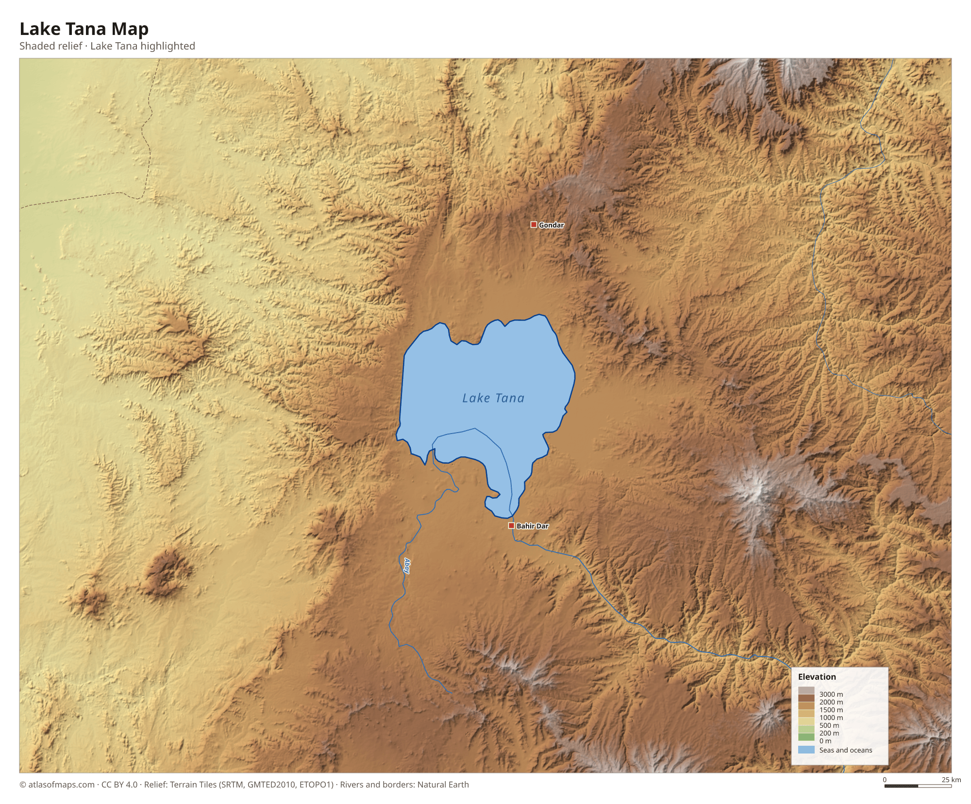 Lake Tana Map