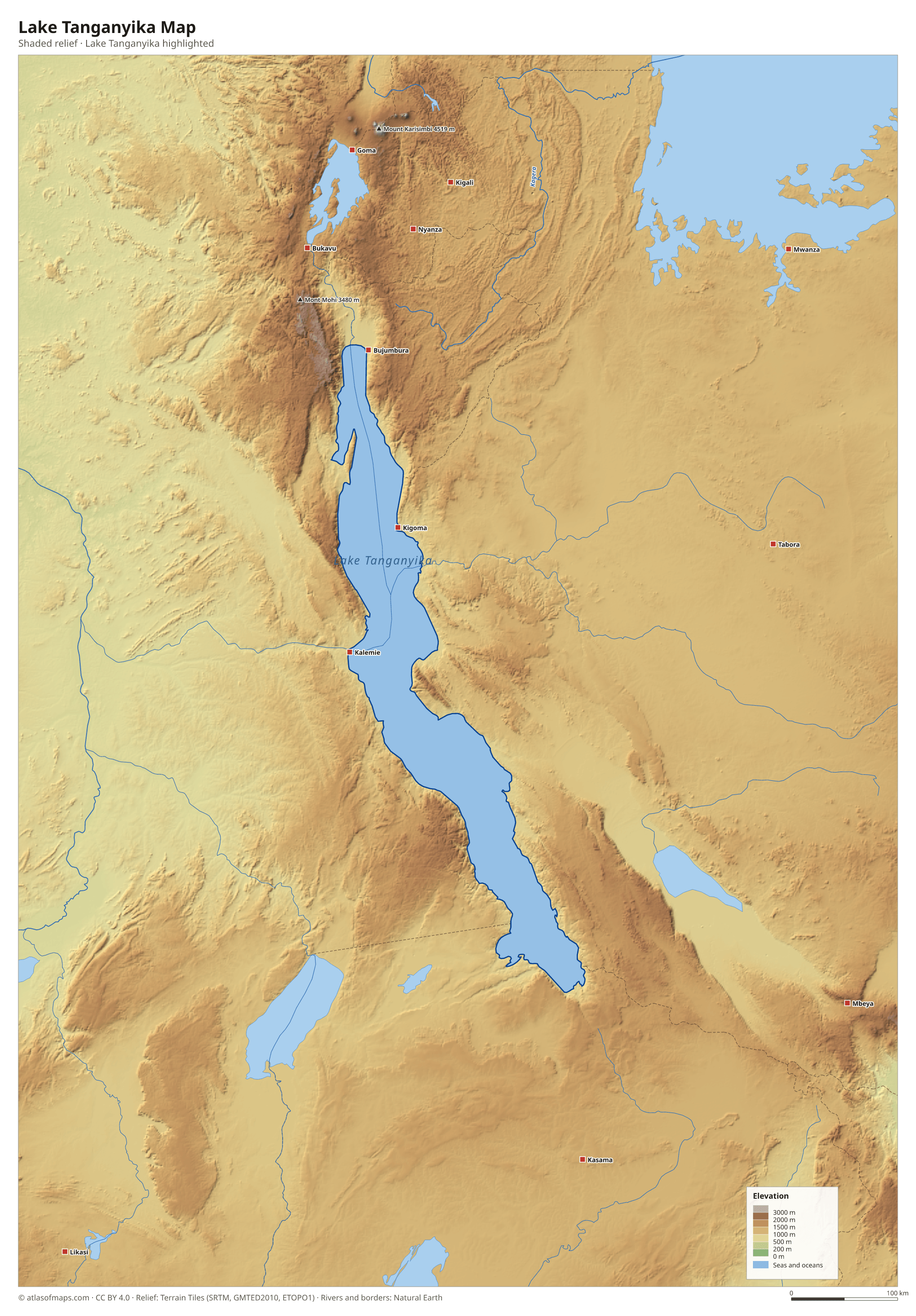 Lake Tanganyika Map