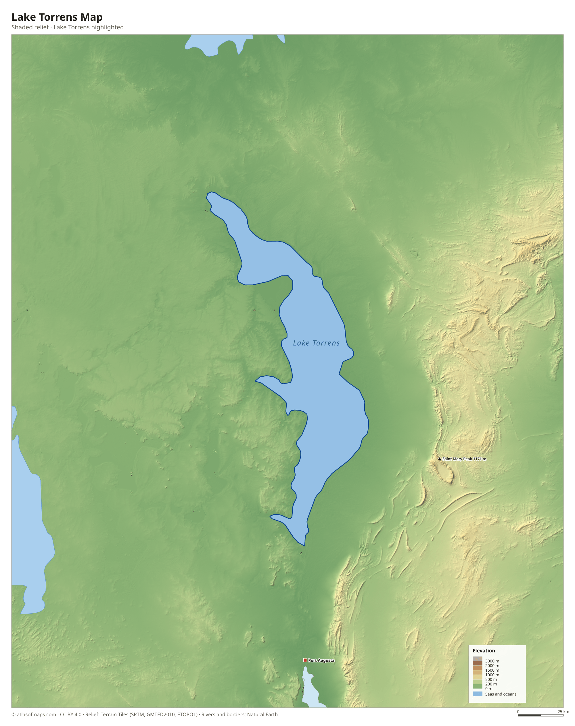 Lake Torrens Map