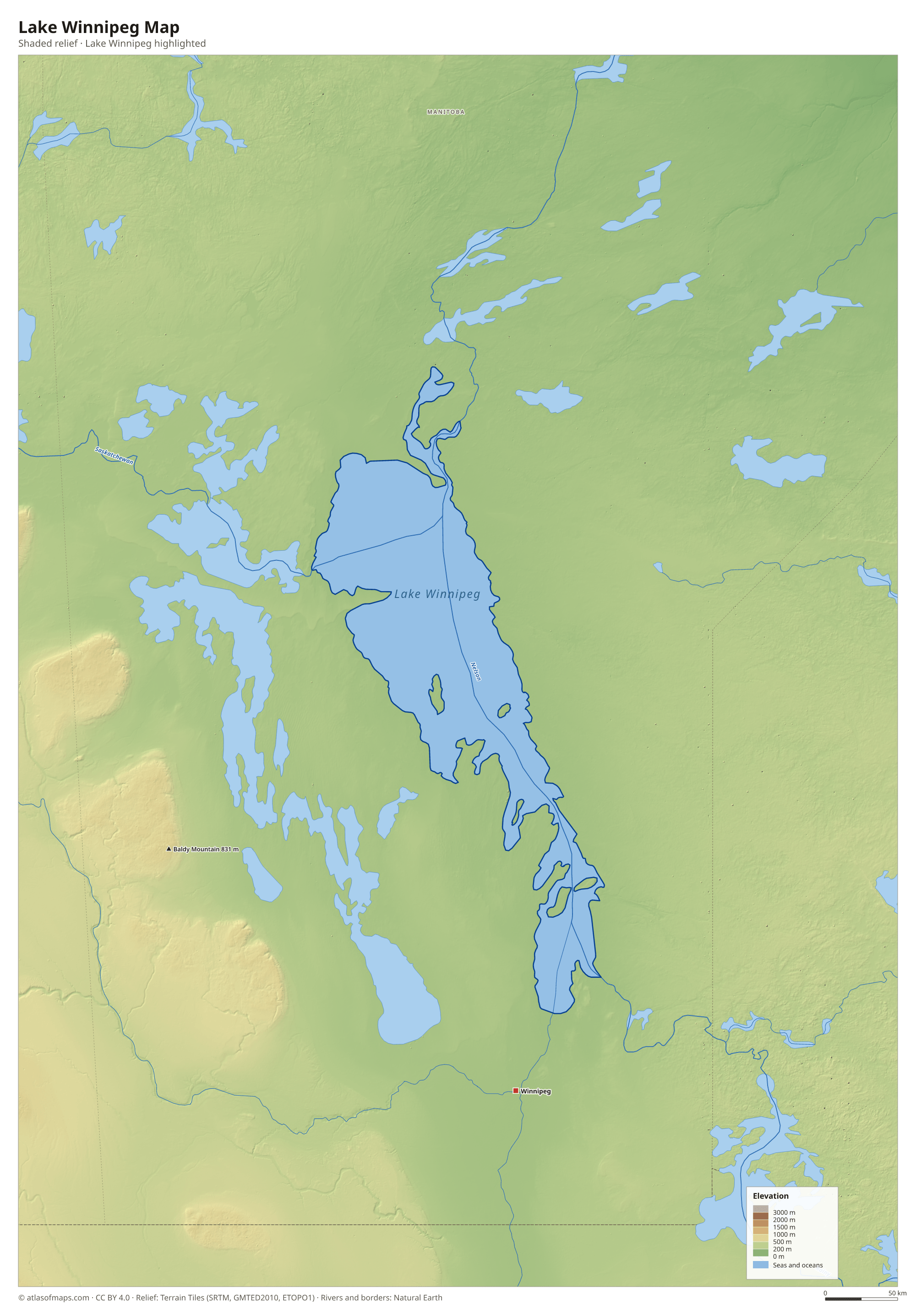 Lake Winnipeg Map