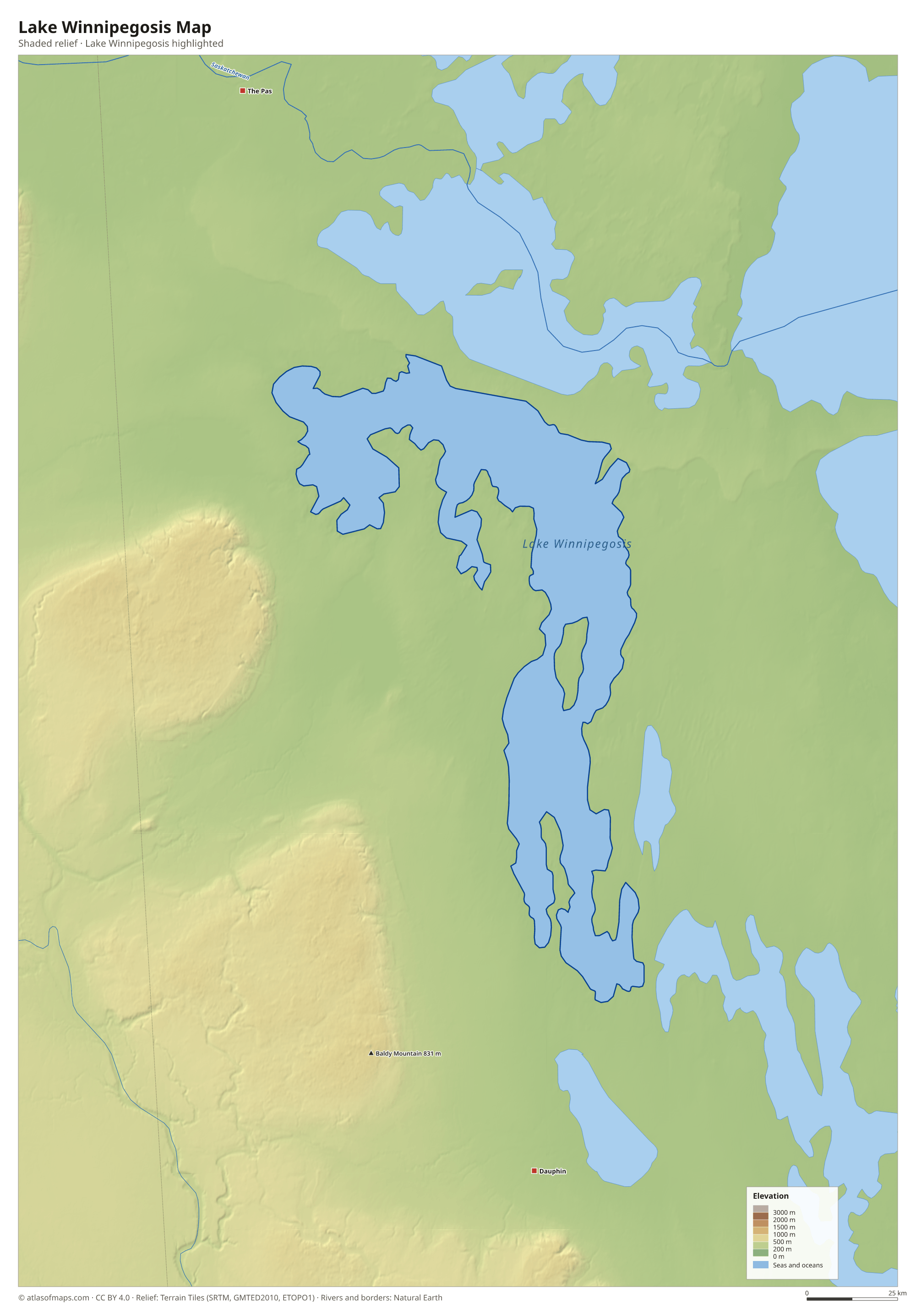 Lake Winnipegosis Map