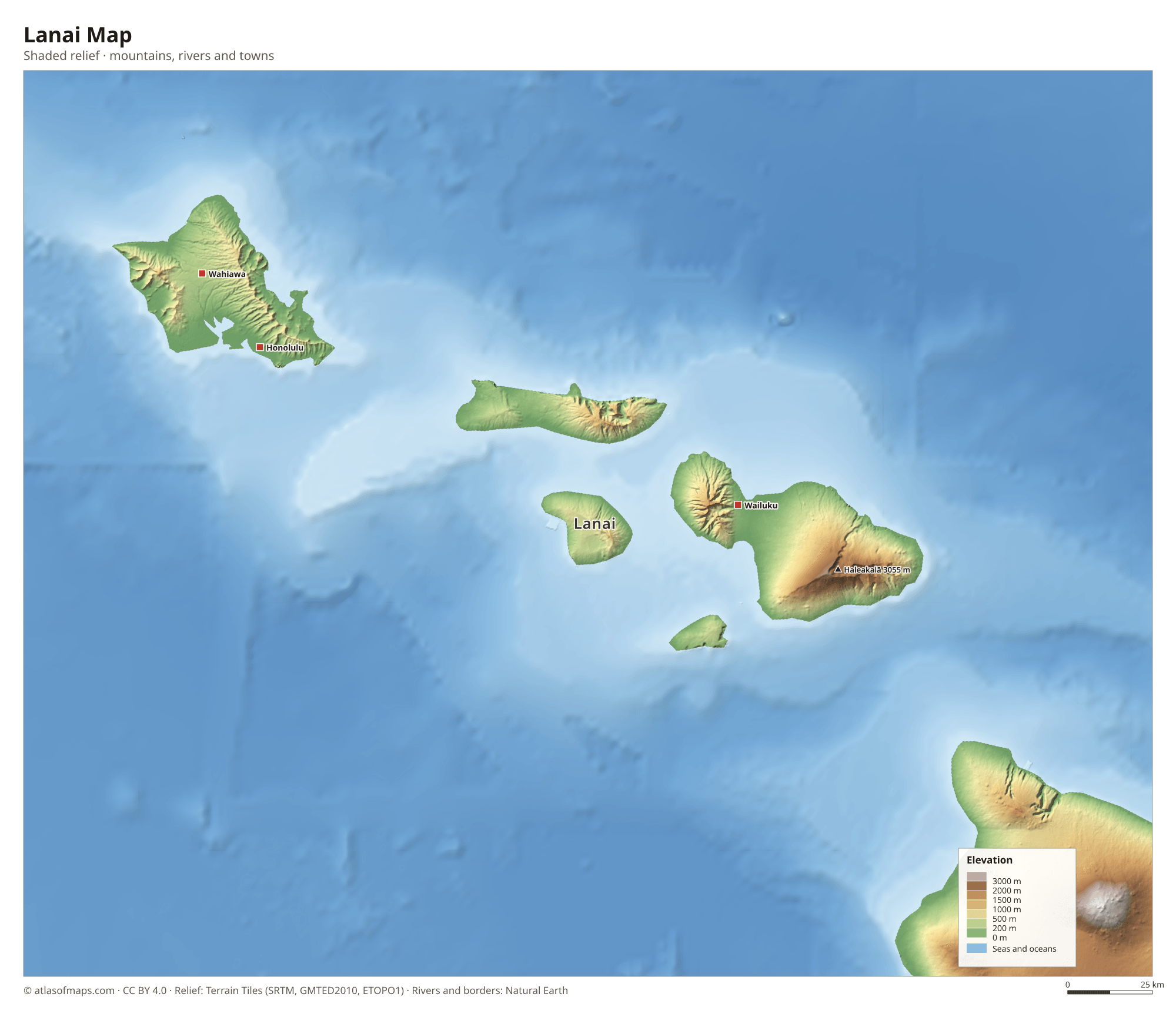Lanai Map