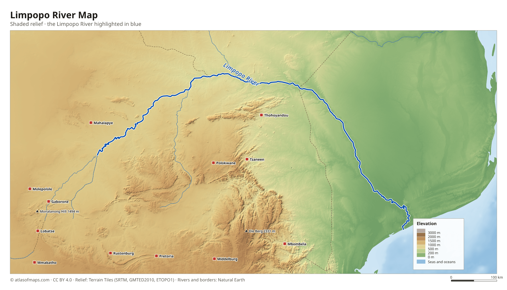 Limpopo River Map