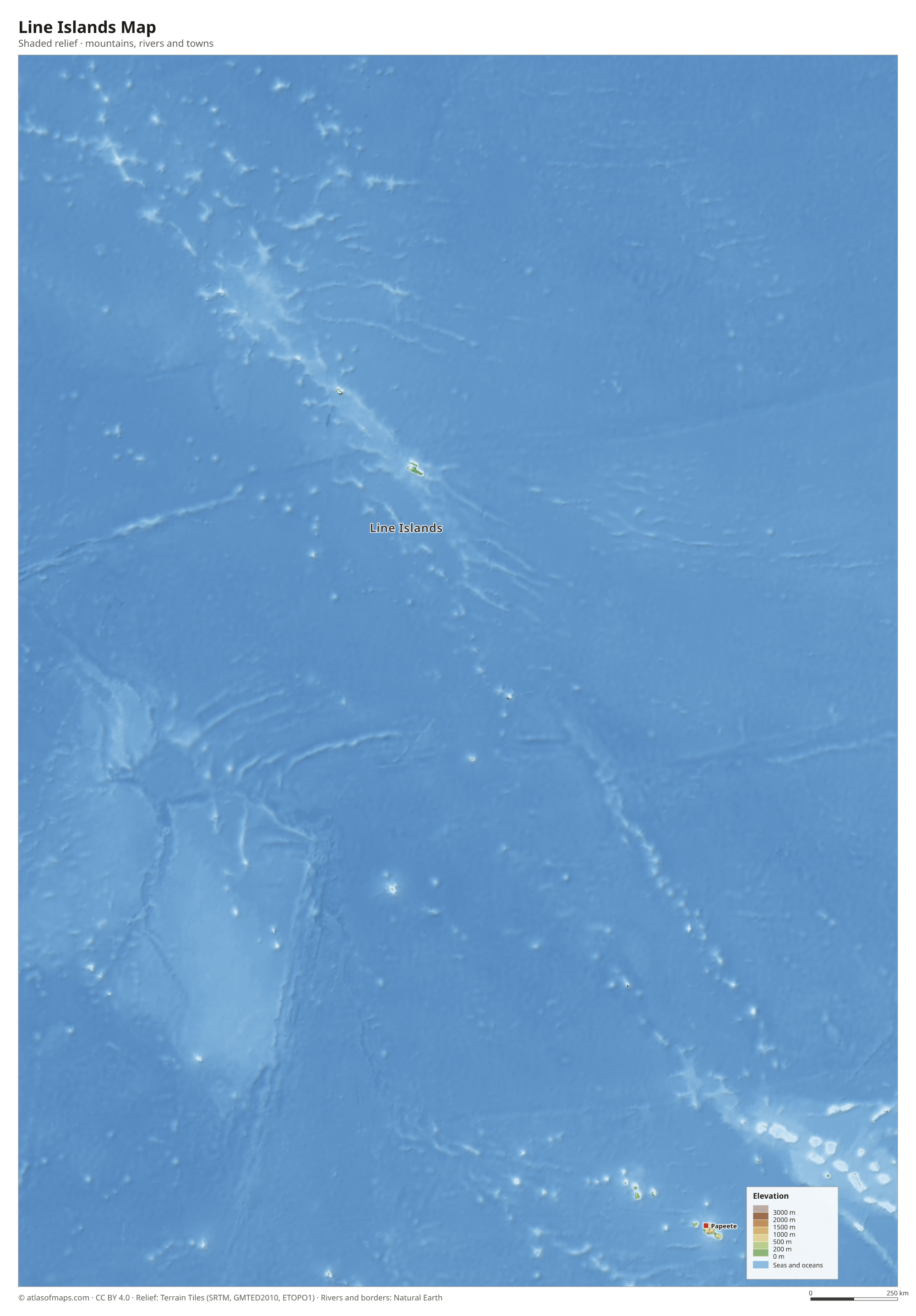 Line Islands Map