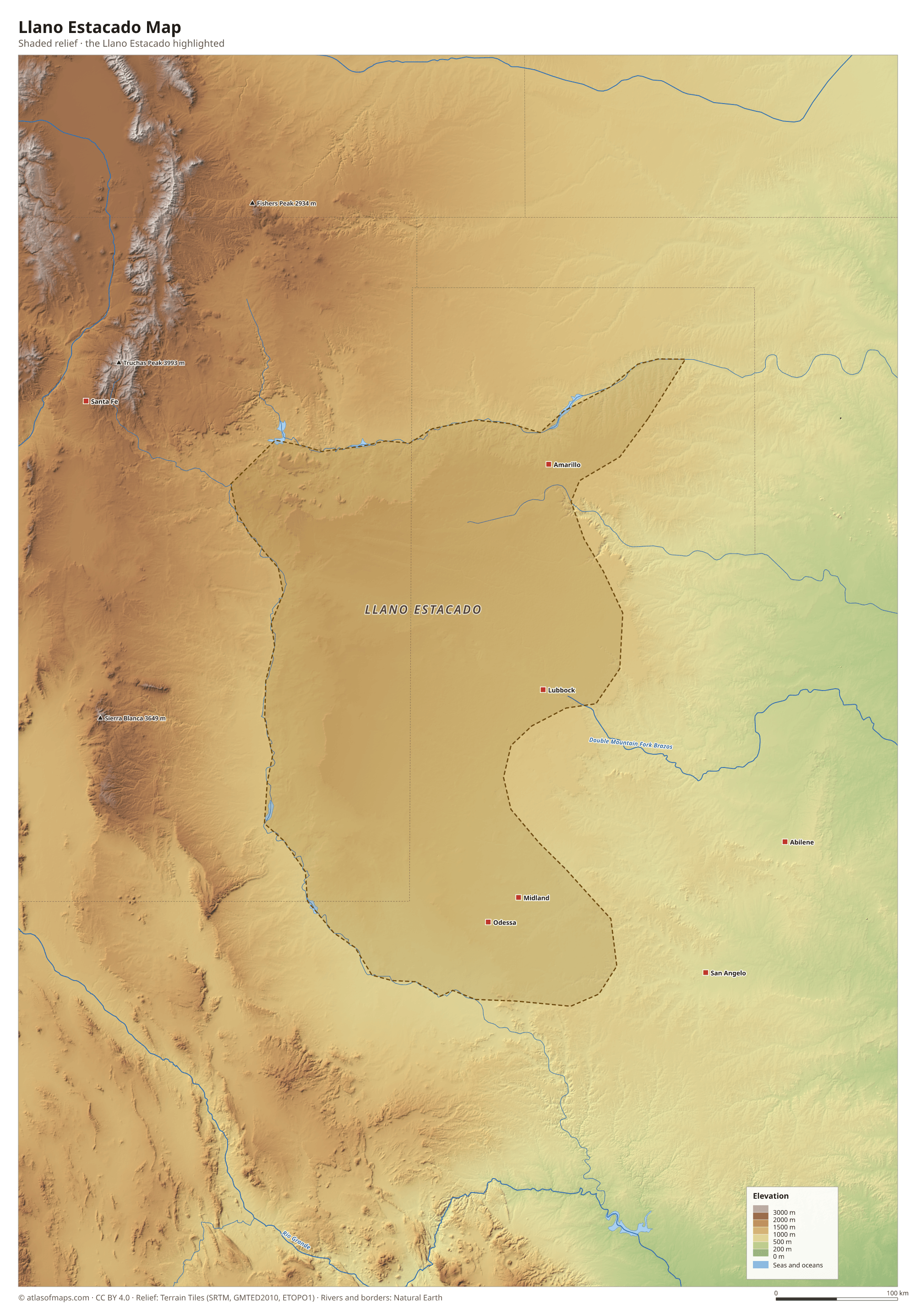 Llano Estacado Map