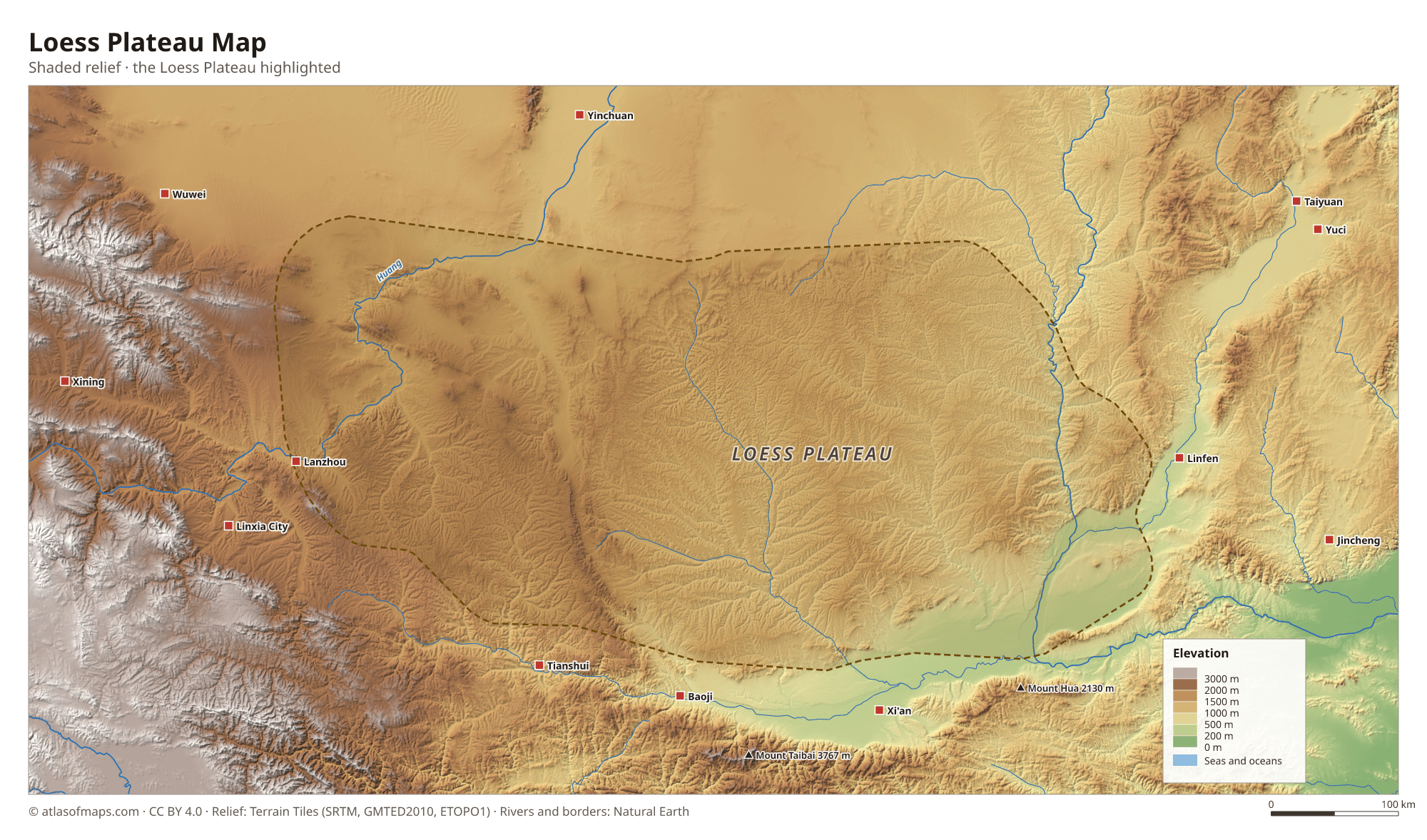 Loess Plateau Map