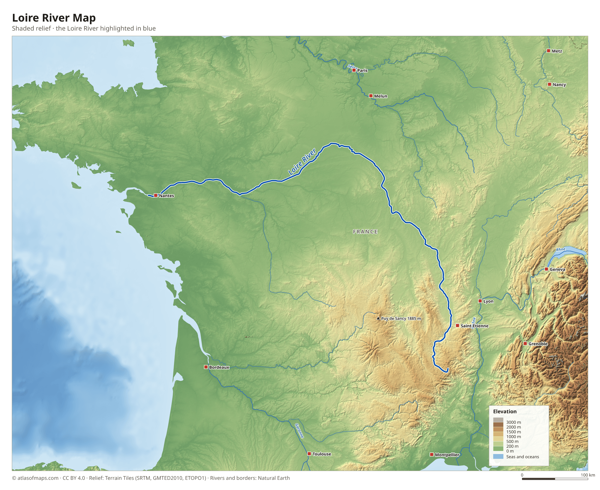 Loire River Map