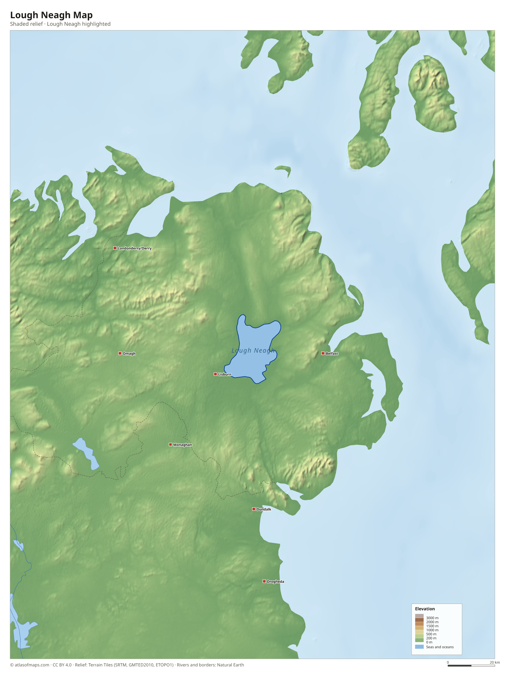 Lough Neagh Map
