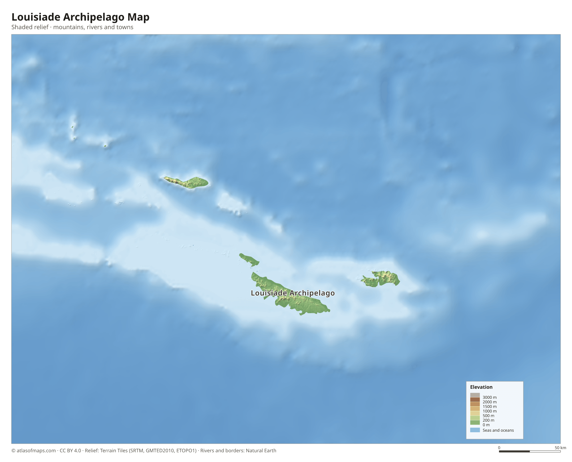 Louisiade Archipelago Map