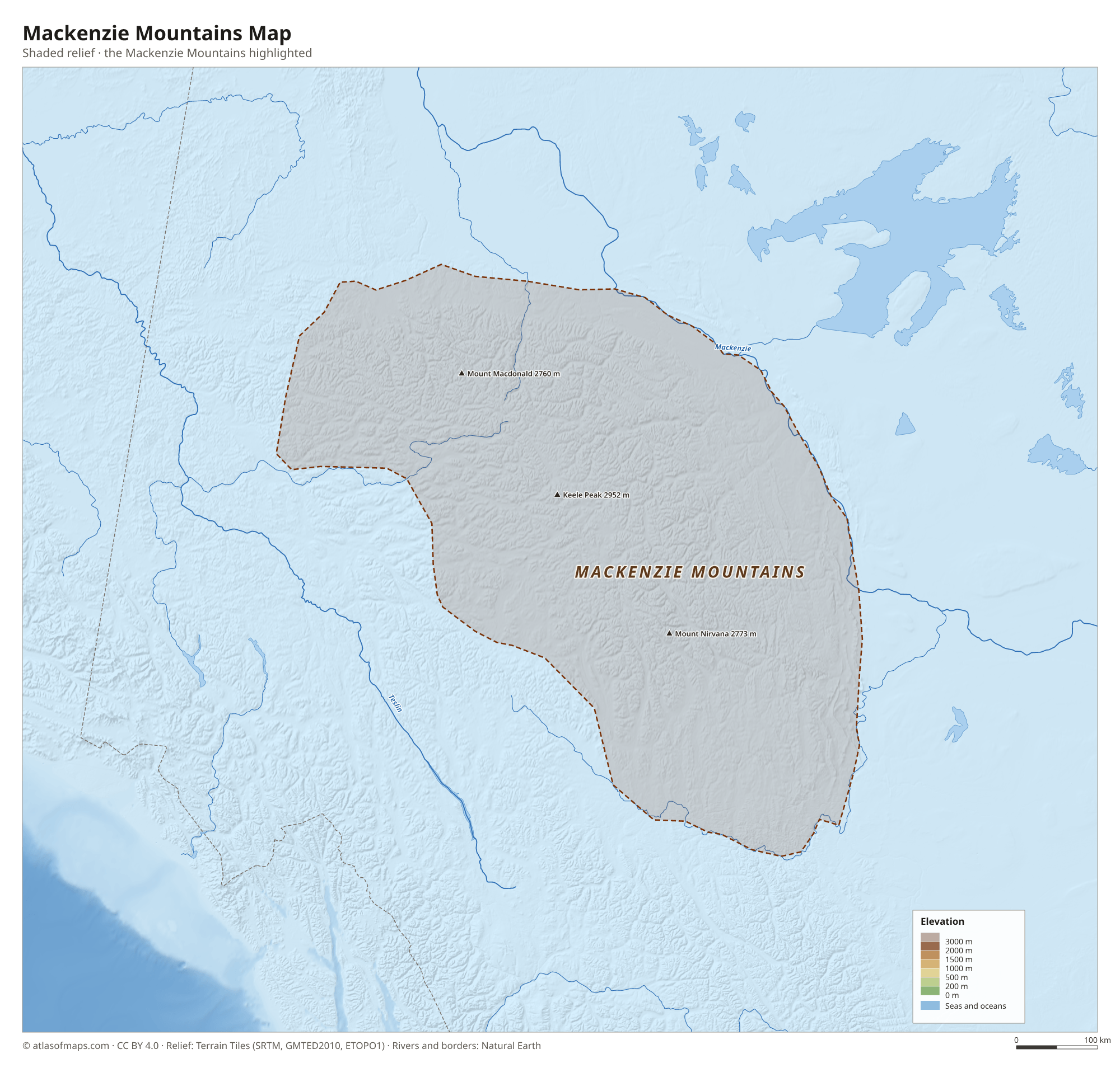 Mackenzie Mountains Map