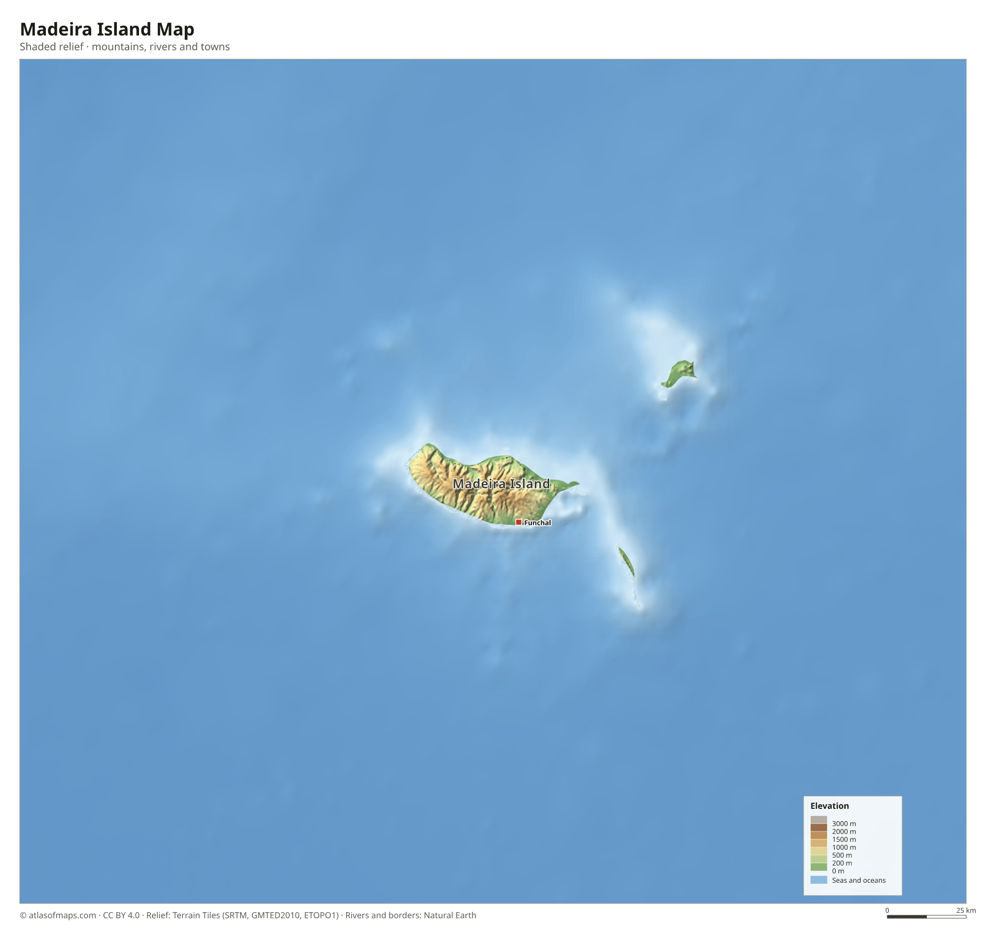 Madeira Island Map