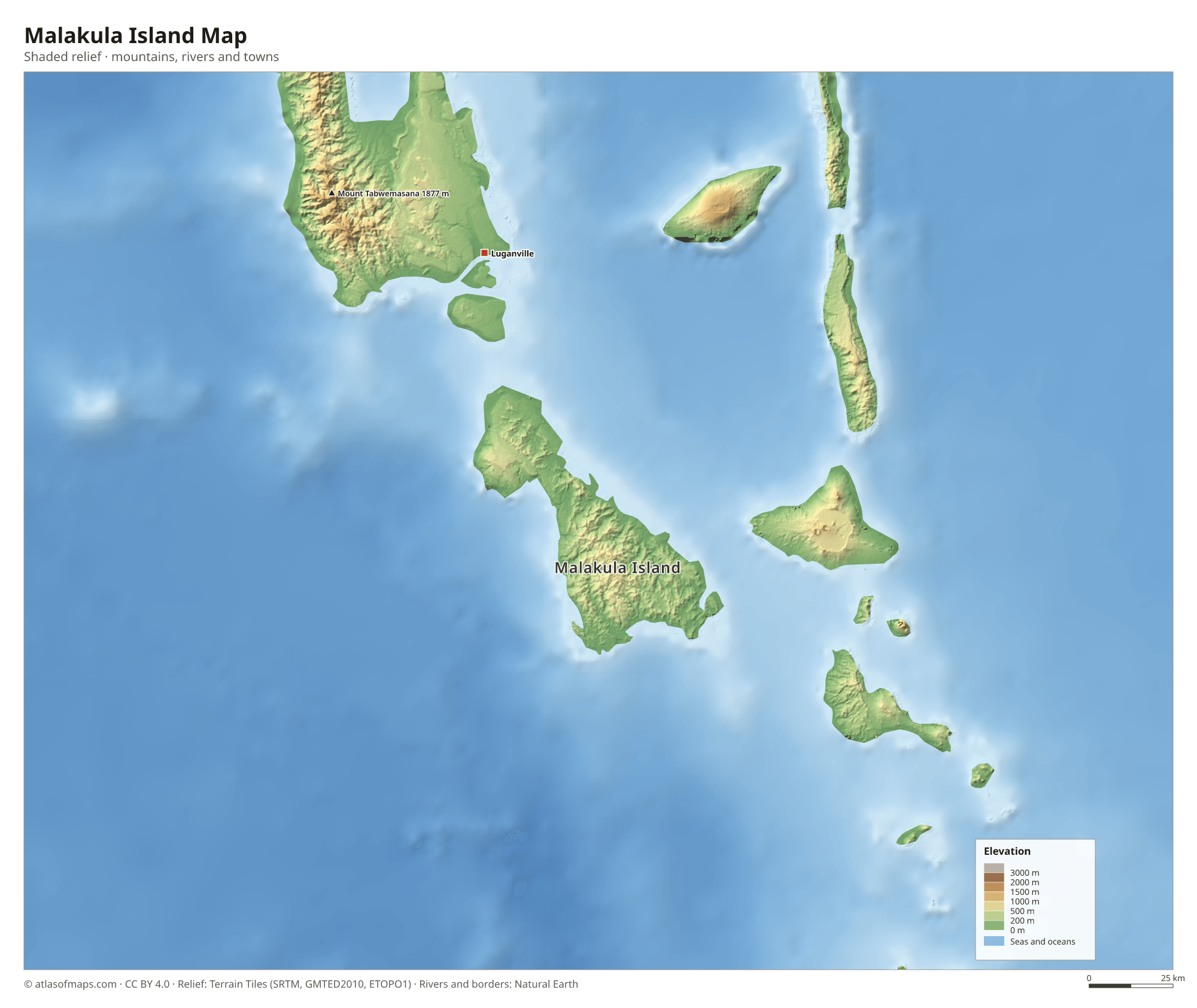 Malakula Island Map