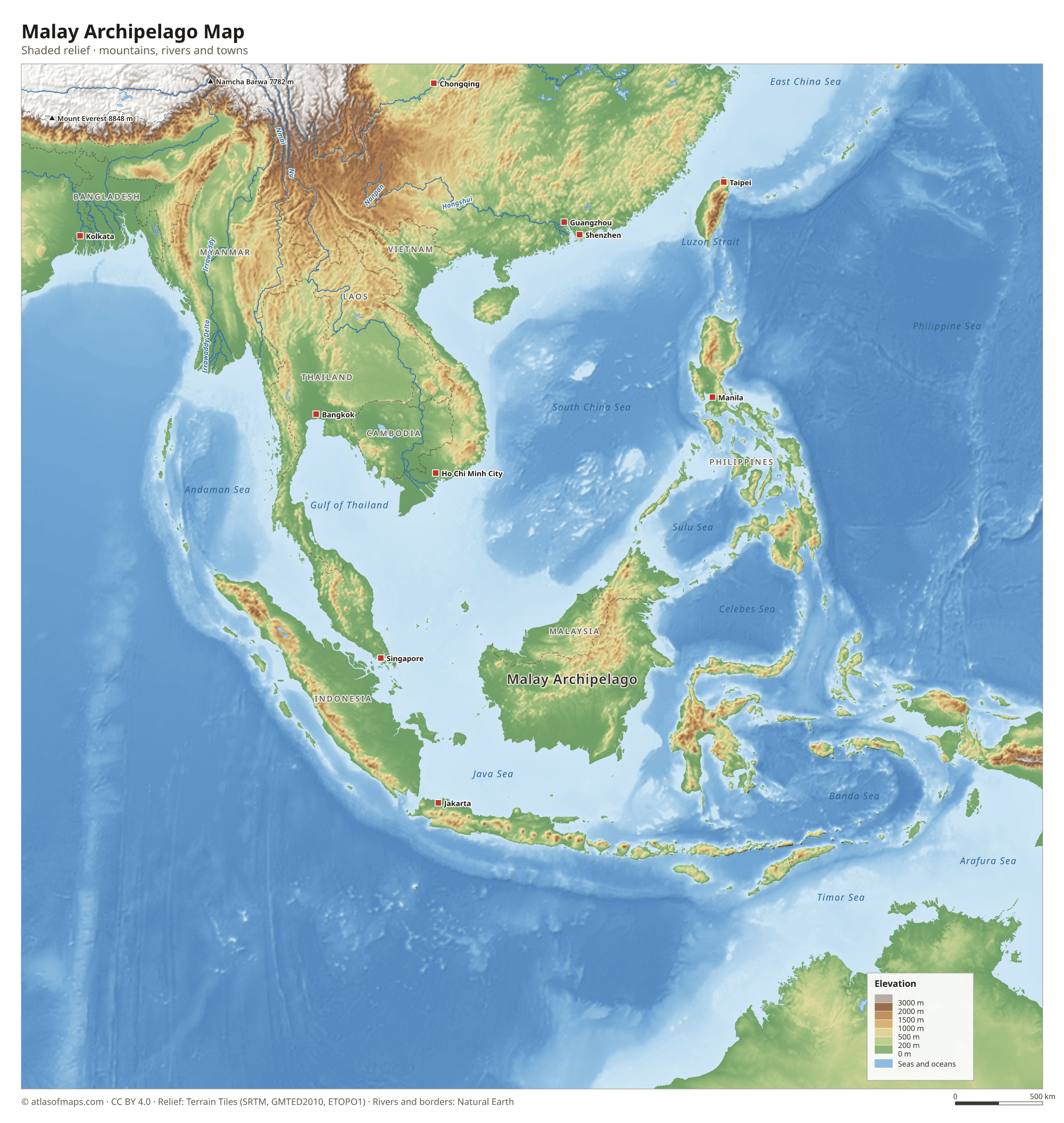 Malay Archipelago Map