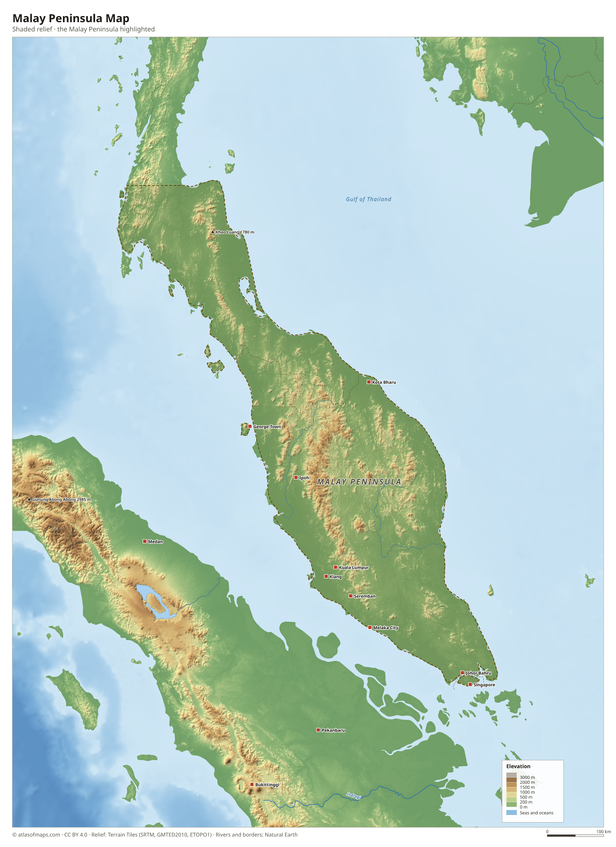 Malay Peninsula Map