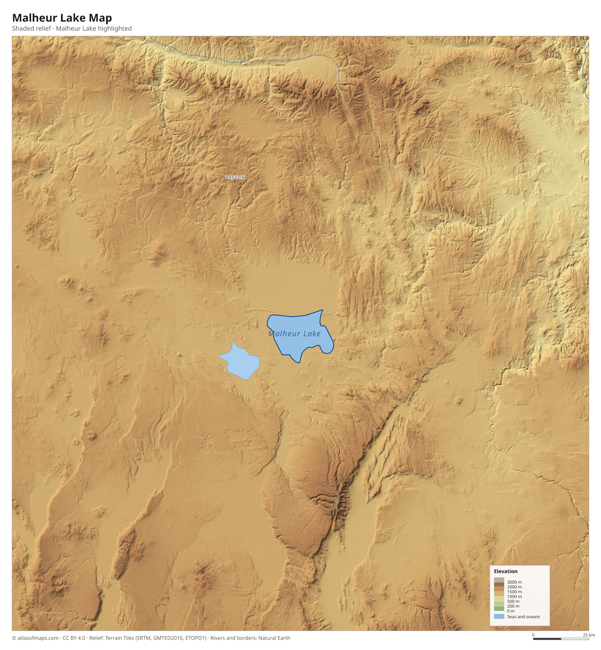 Malheur Lake Map