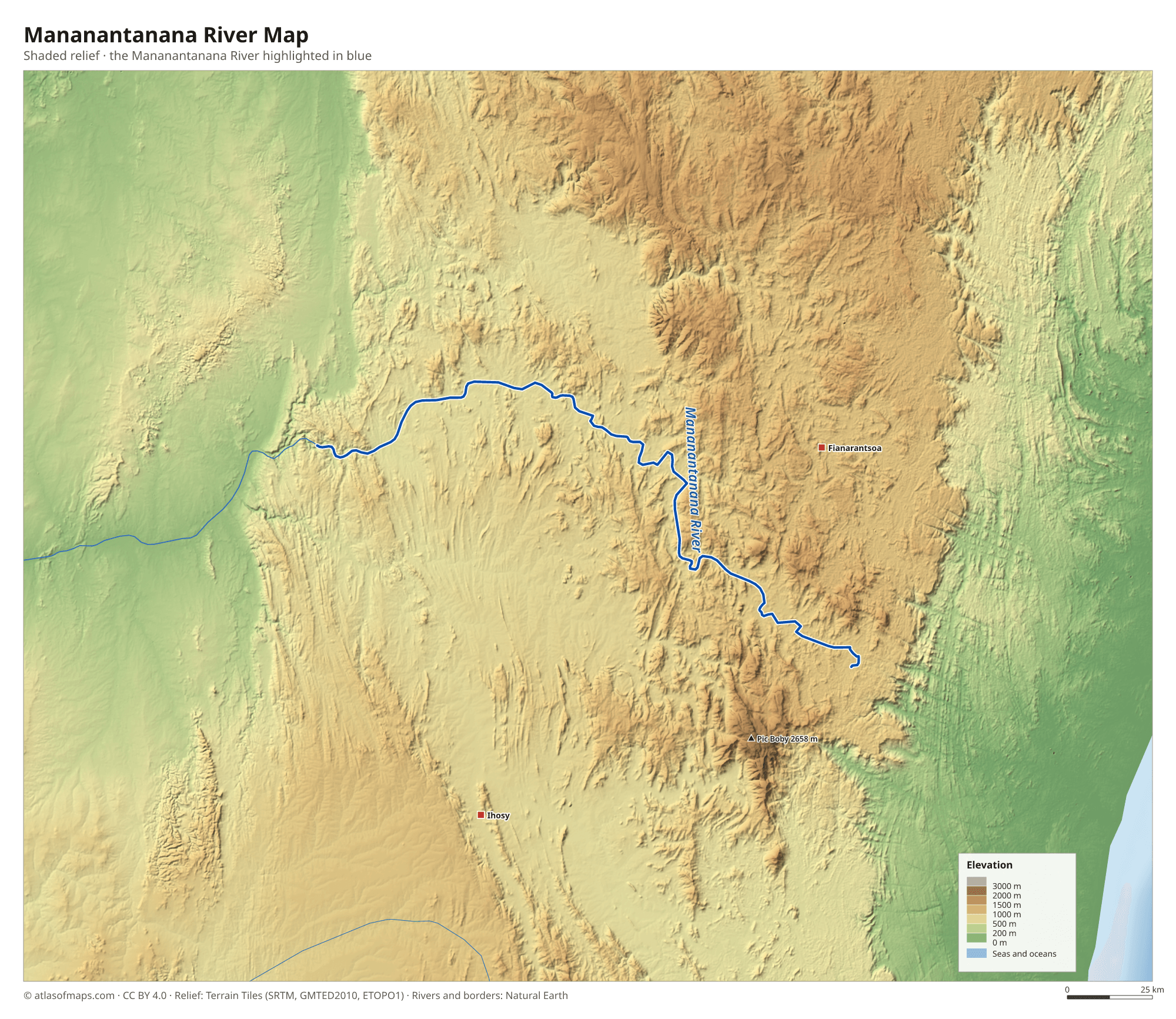 Mananantanana River Map