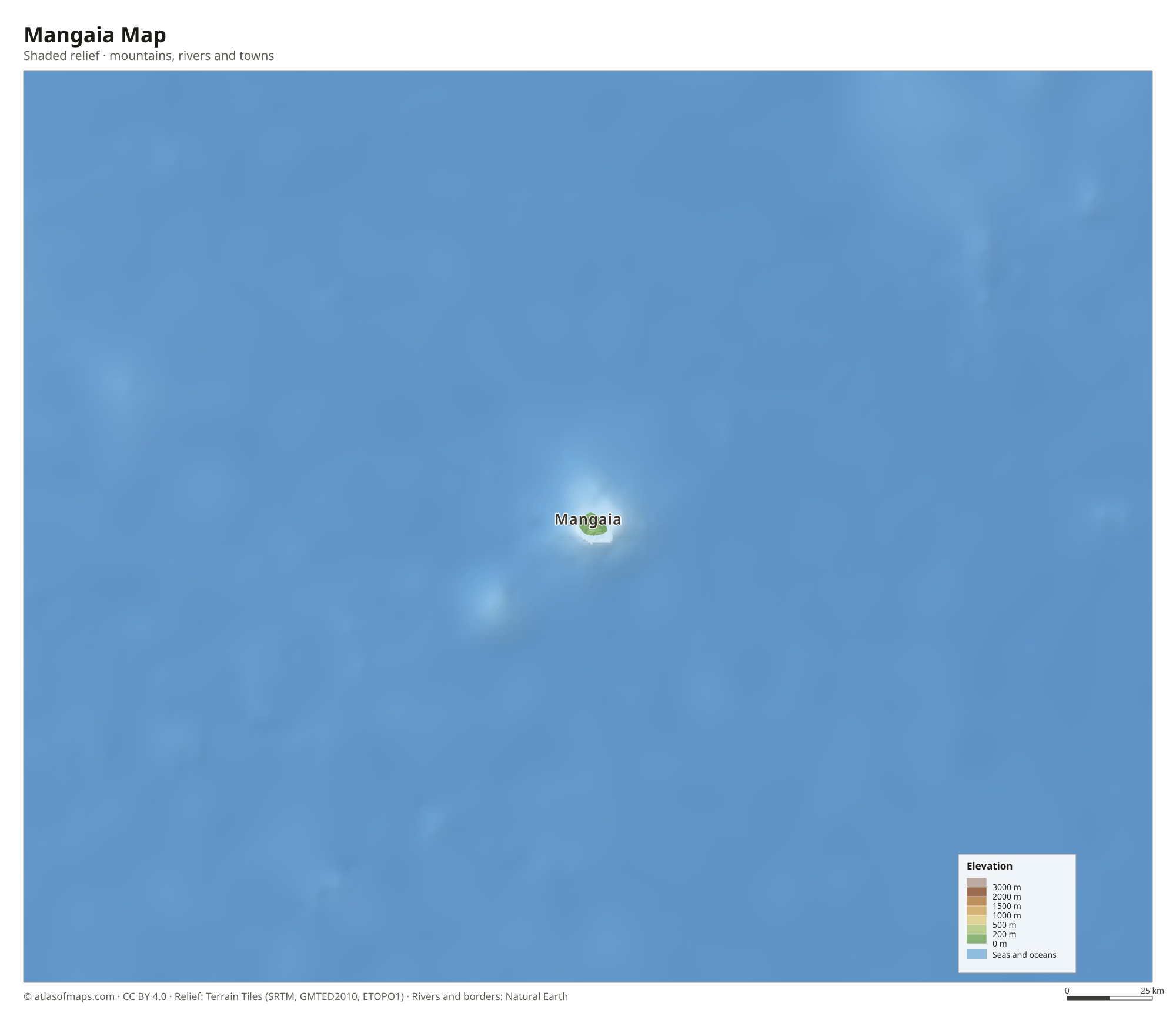 Mangaia Map