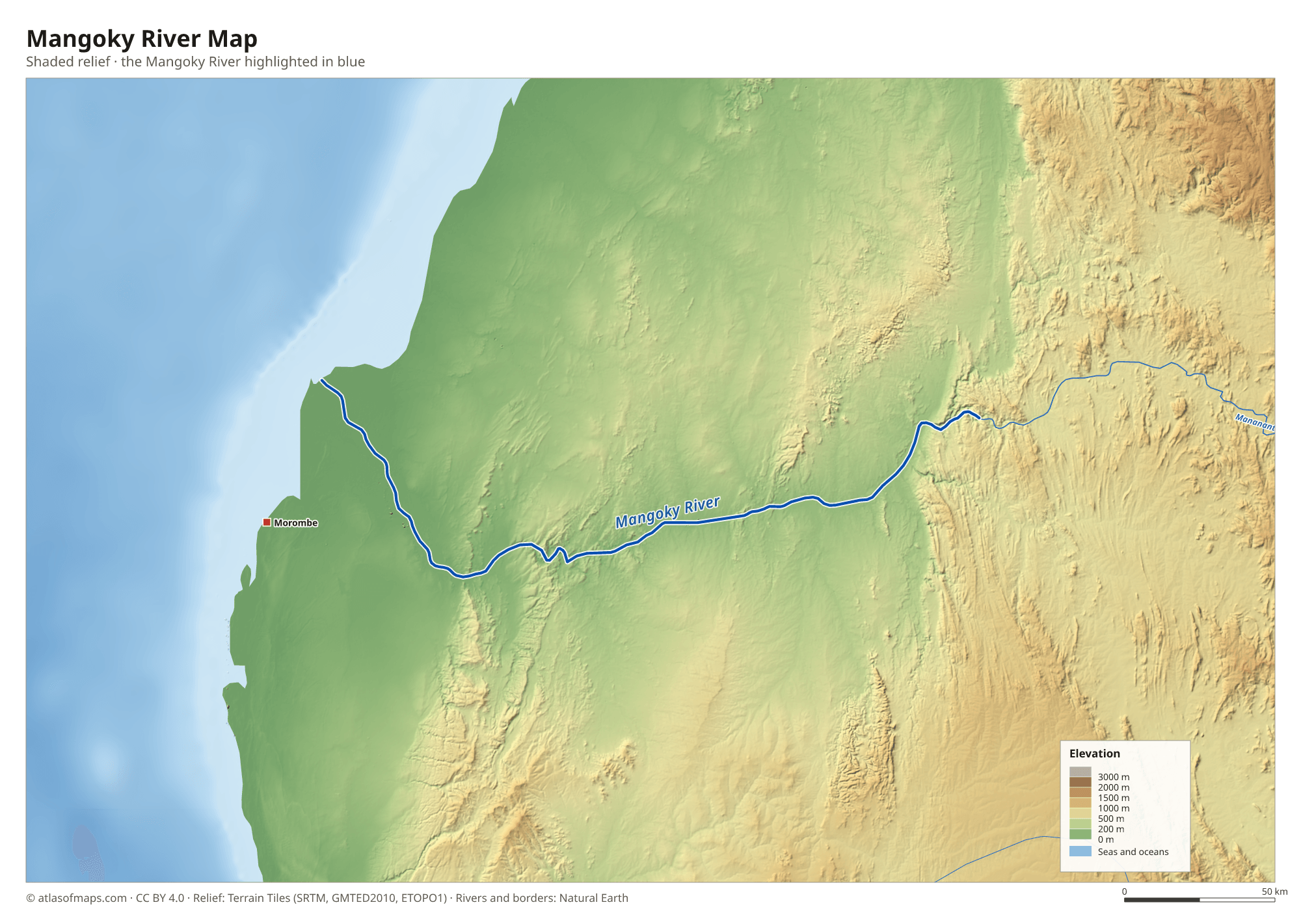 Mangoky River Map