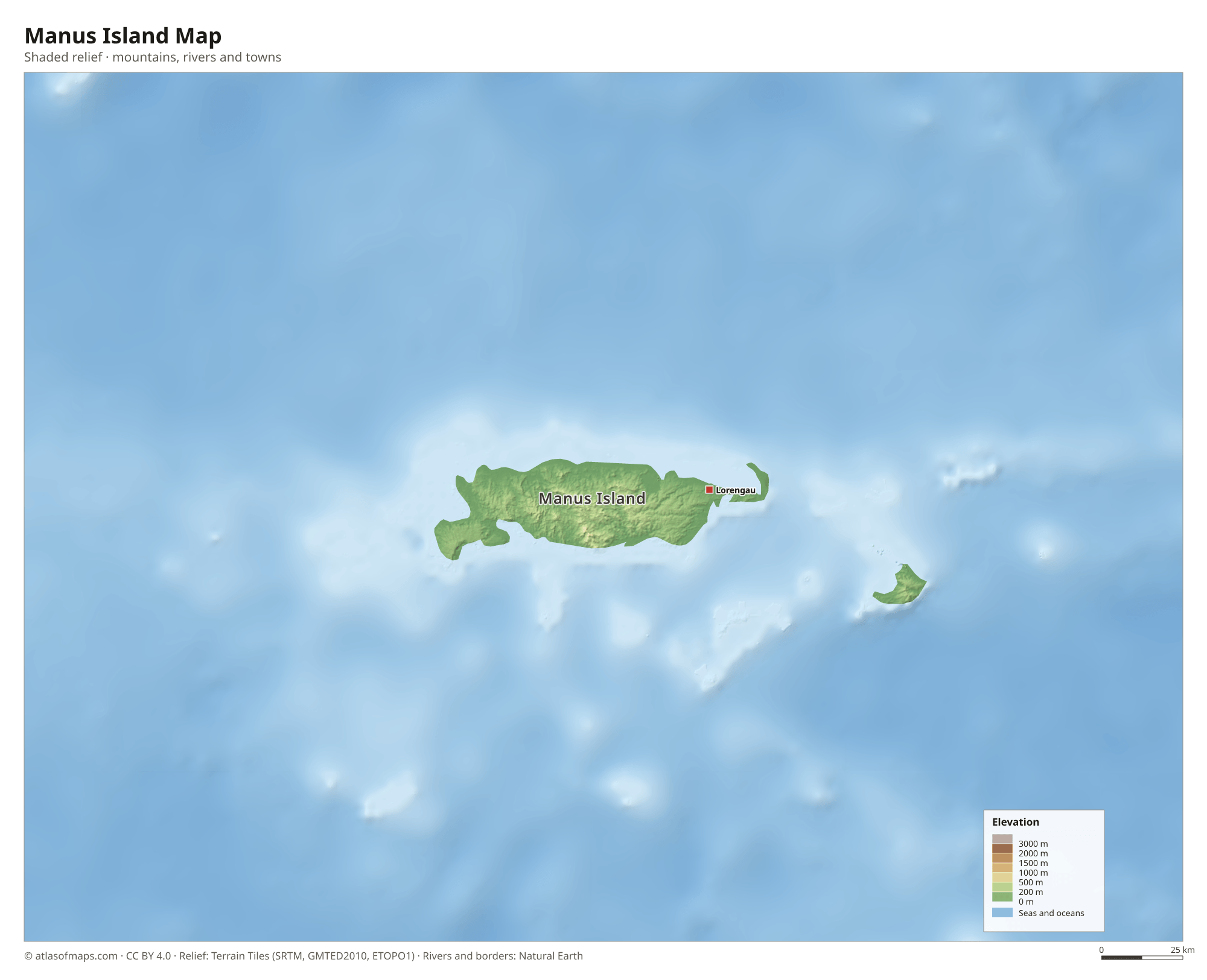 Manus Island Map
