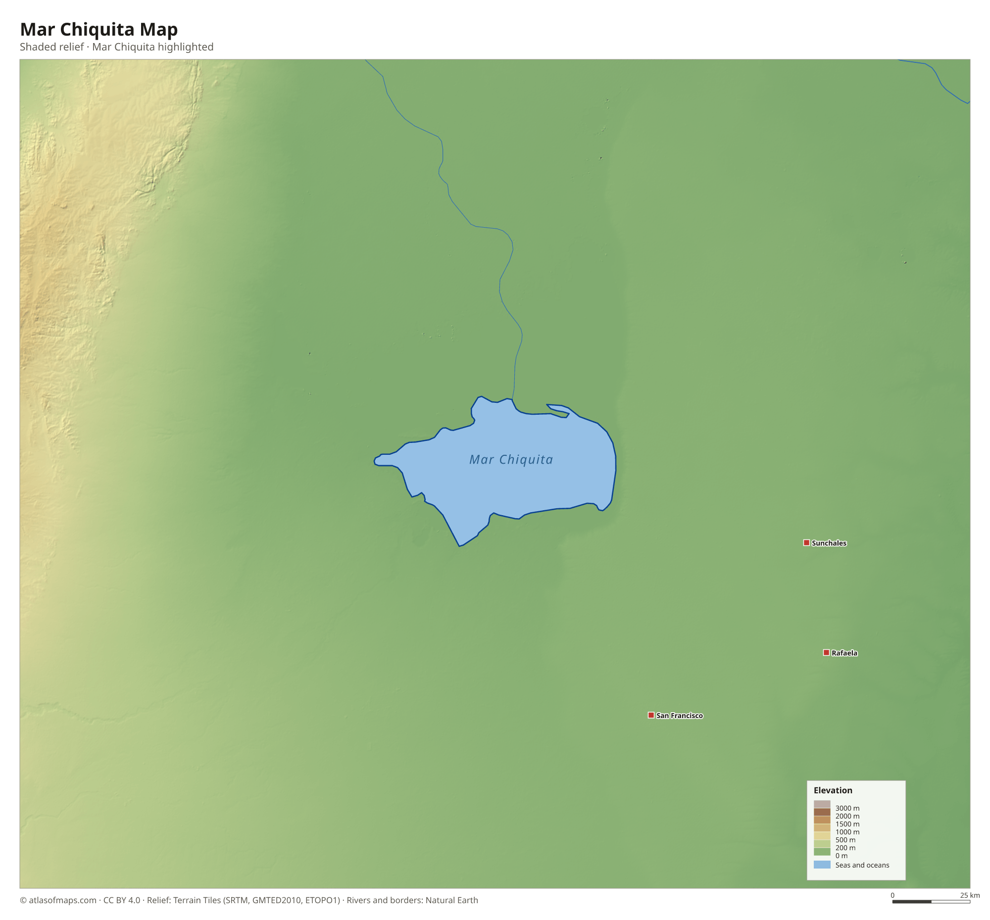 Mar Chiquita Map