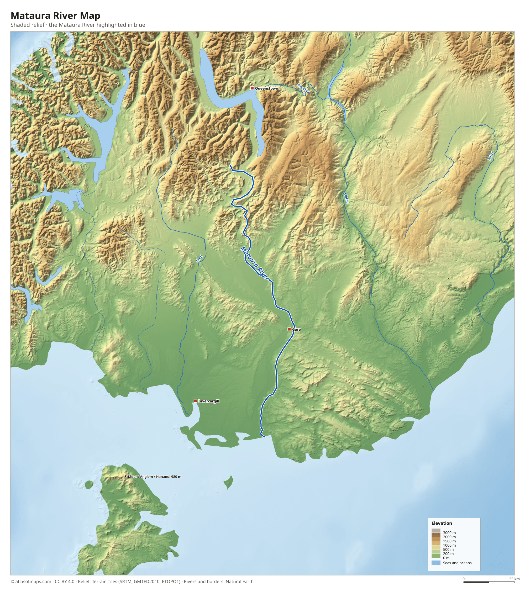 Mataura River Map
