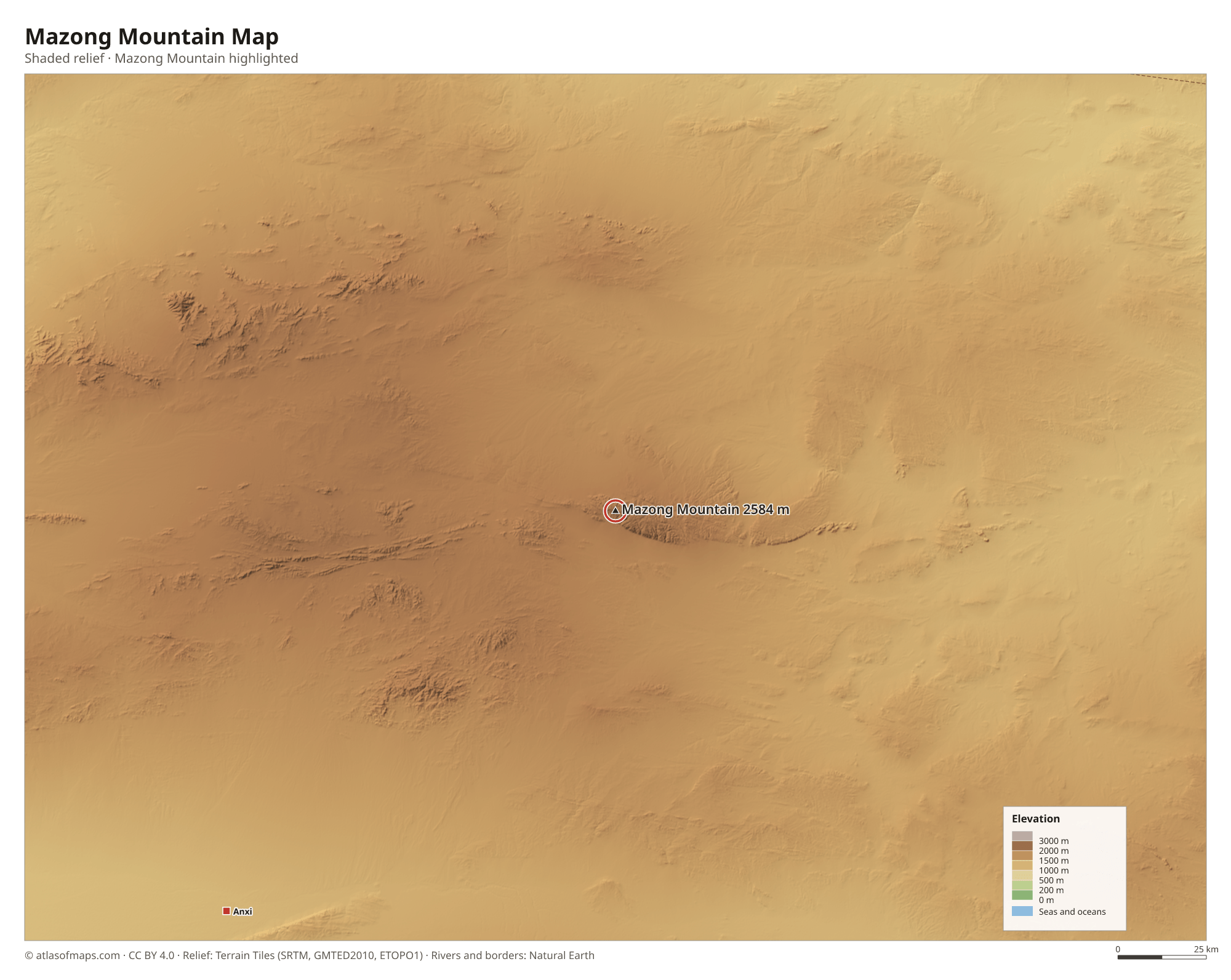 Mazong Mountain Map
