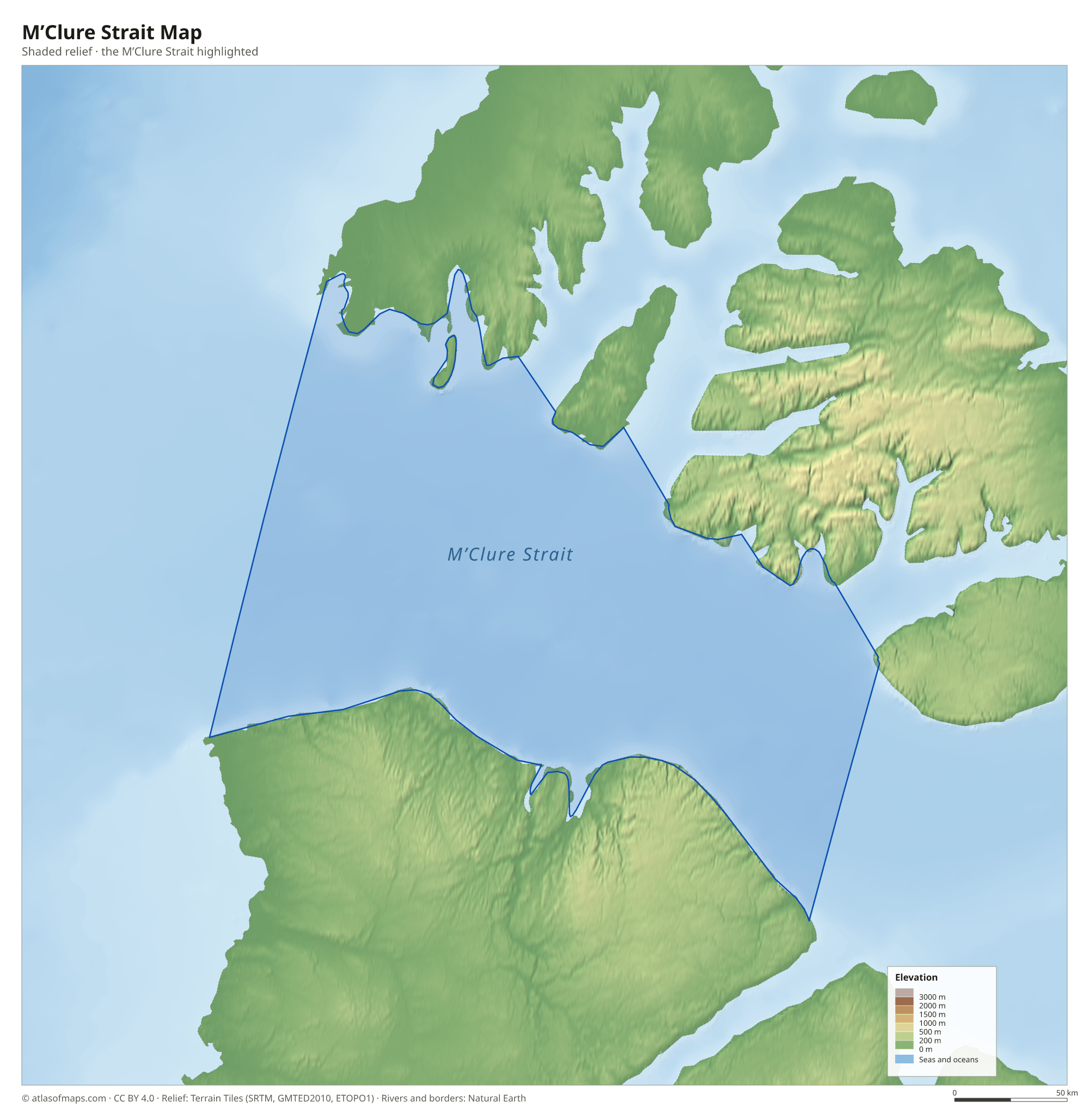 M’Clure Strait Map