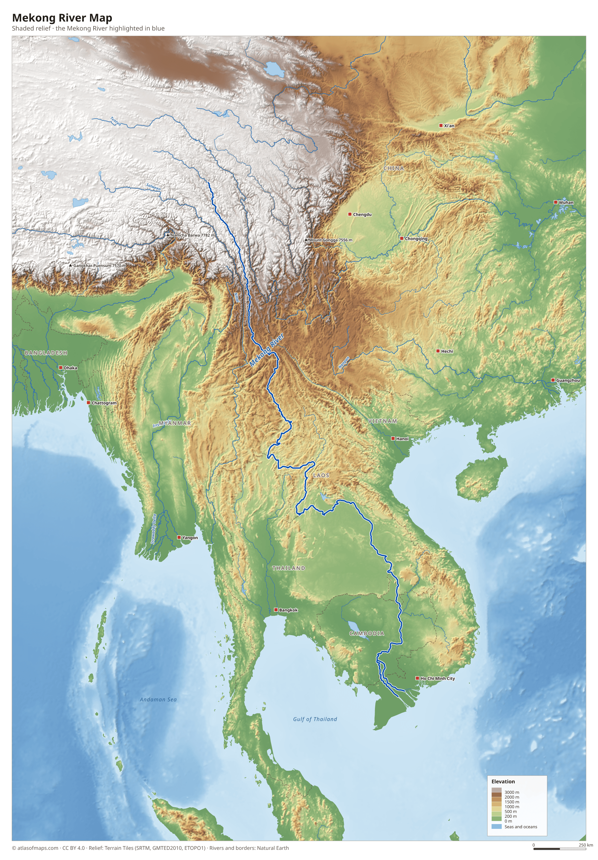 Mekong River Map