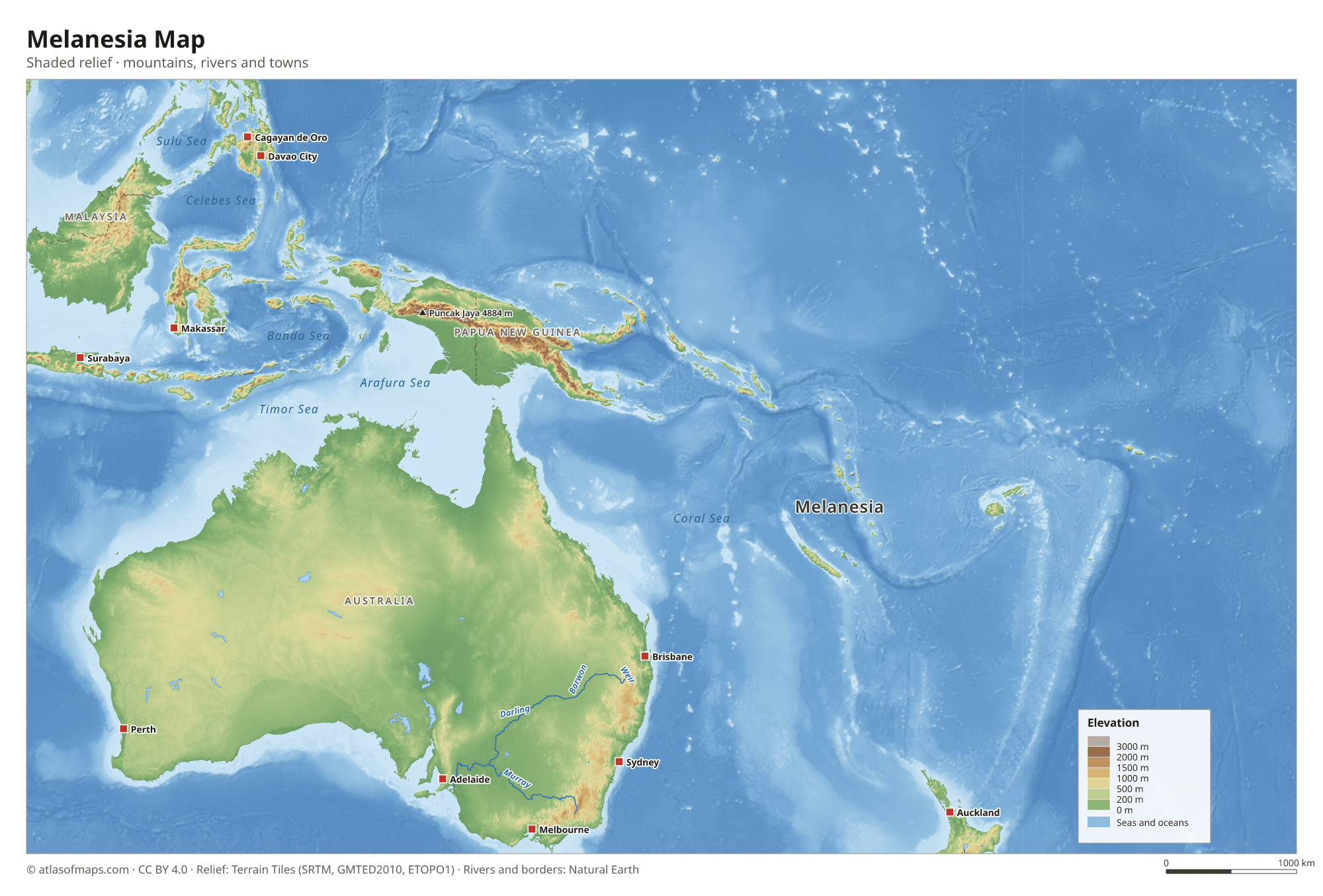 Melanesia Map
