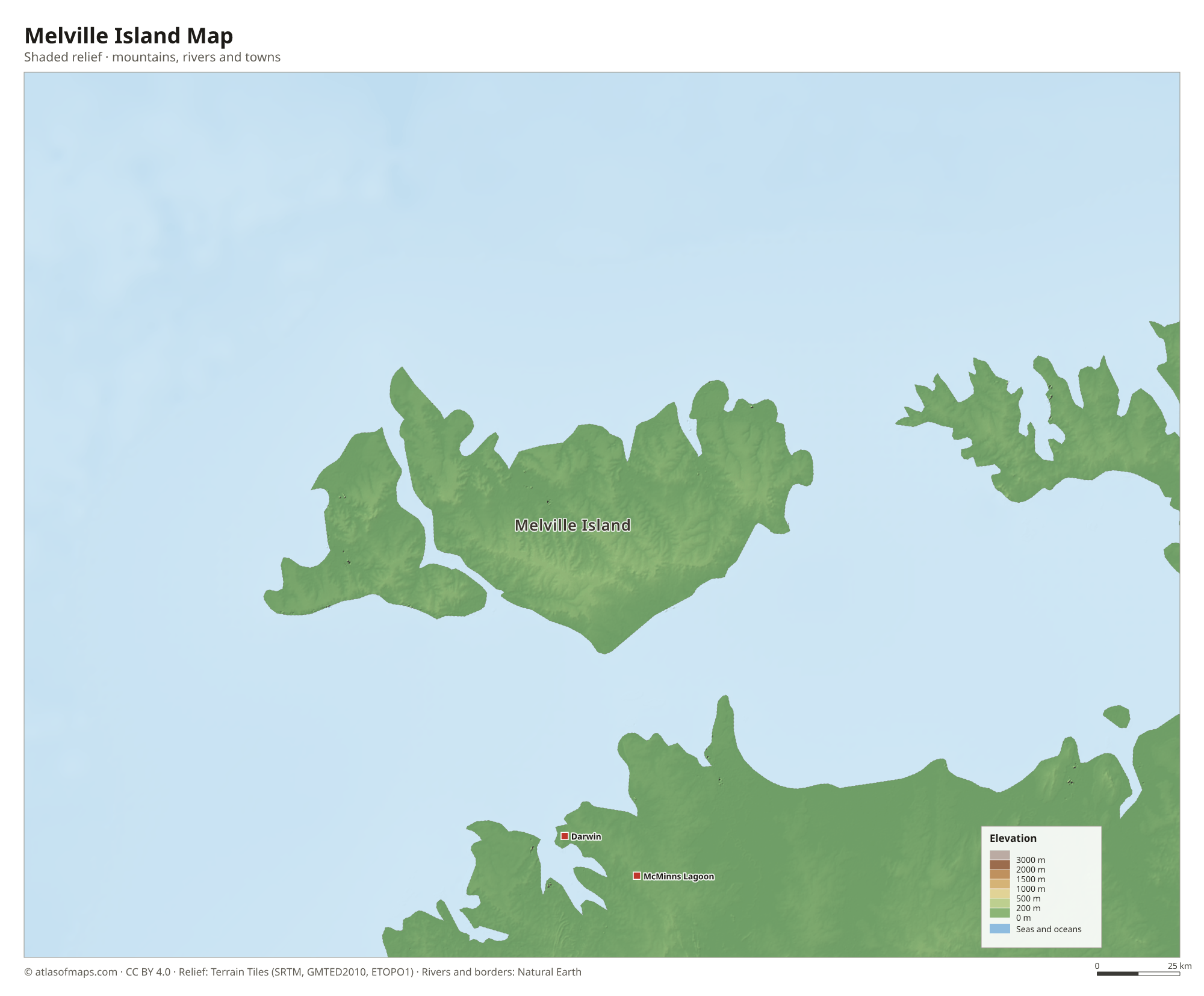 Melville Island Map