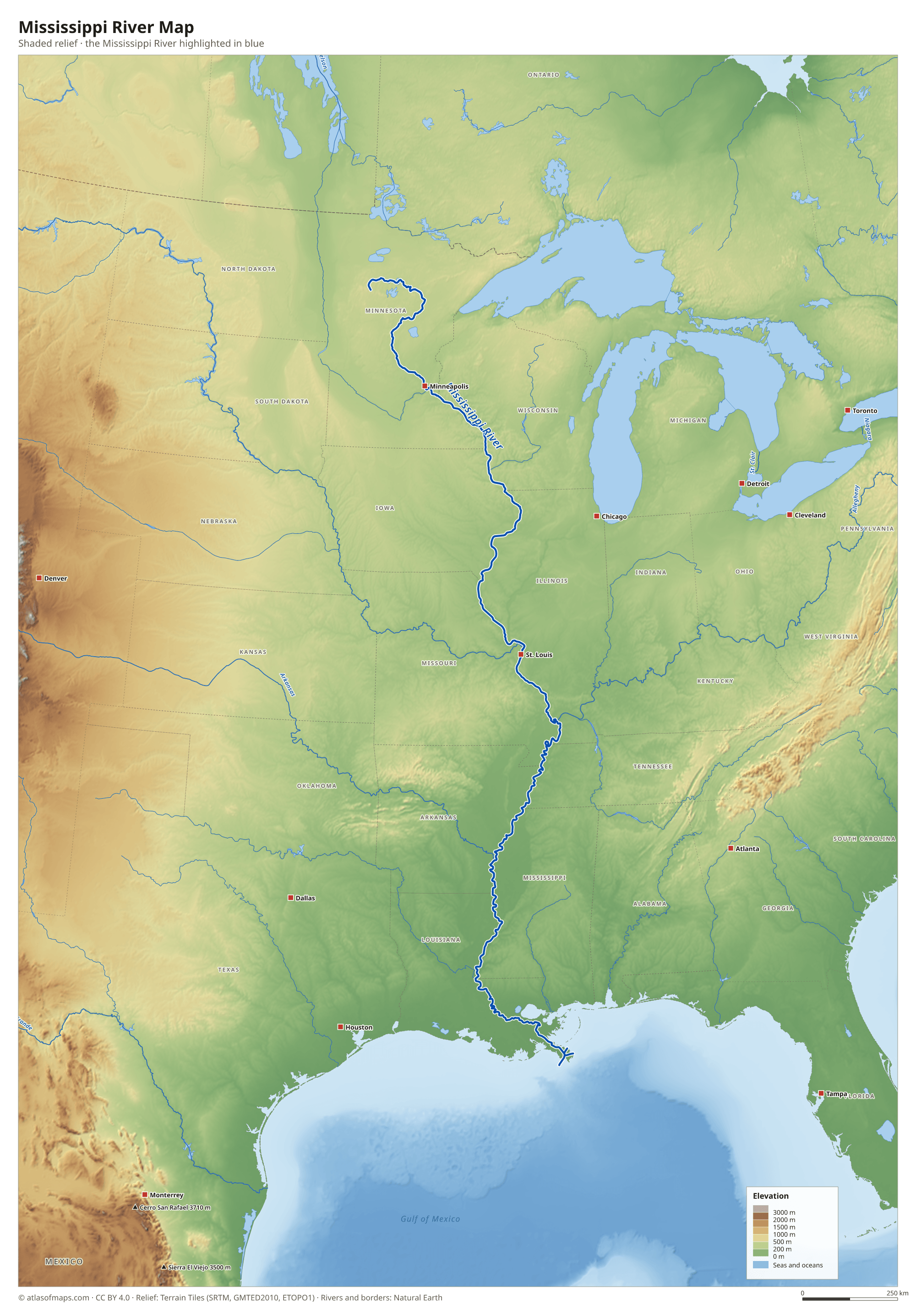 Mississippi River Map