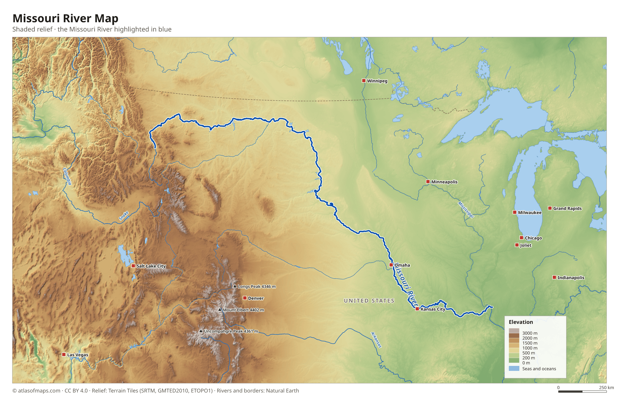 Missouri River Map