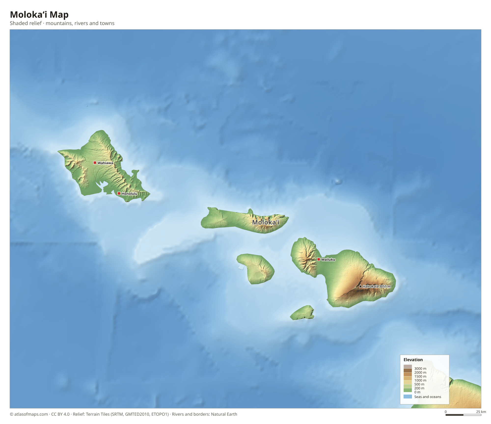 Molokaʻi Map