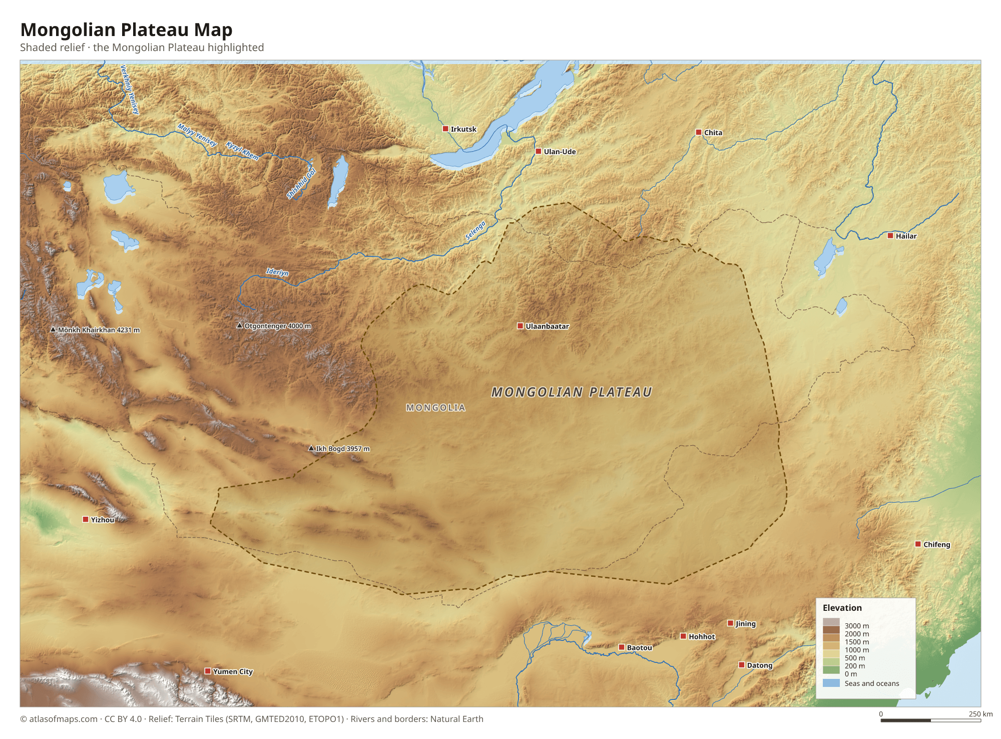 Mongolian Plateau Map