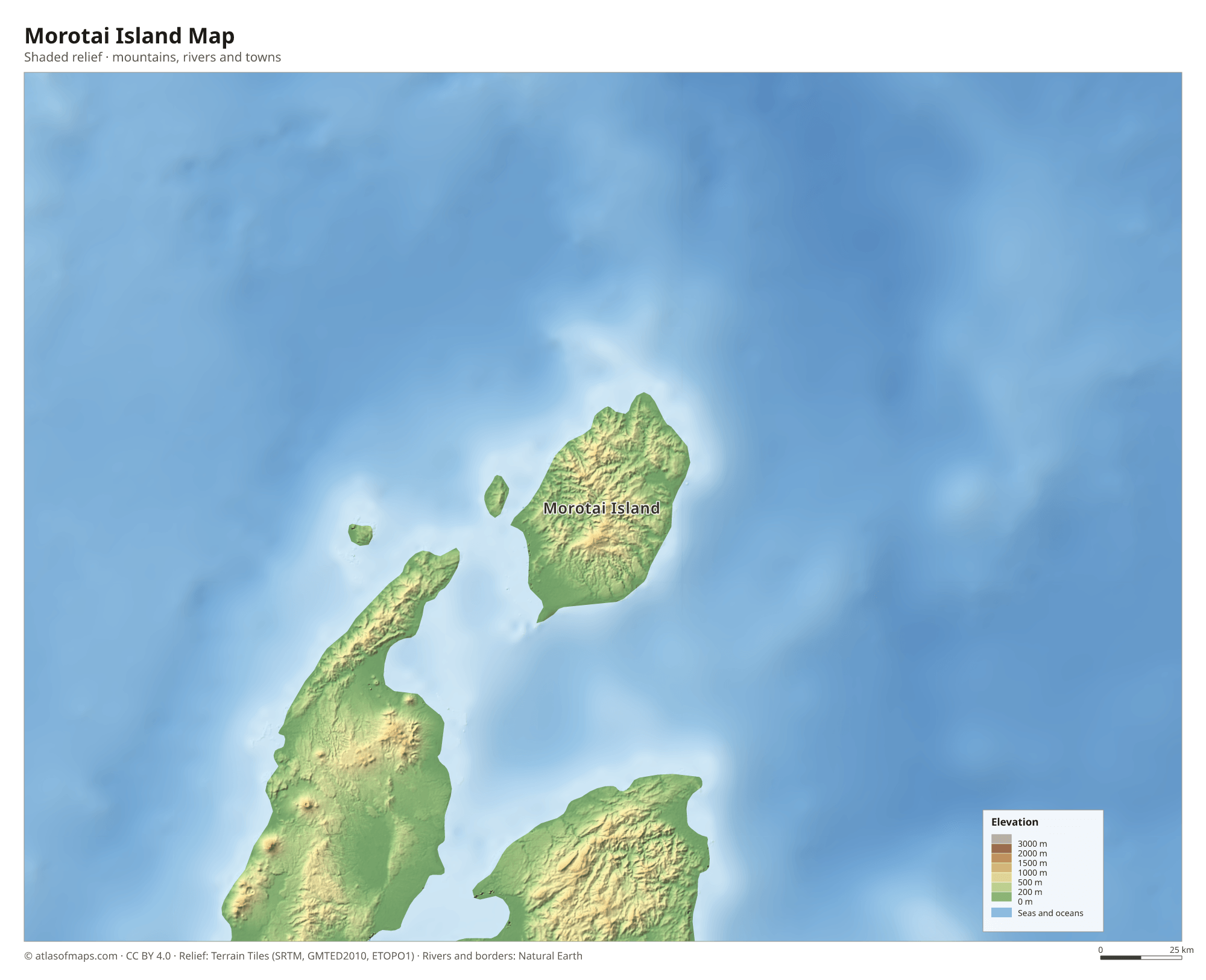Morotai Island Map