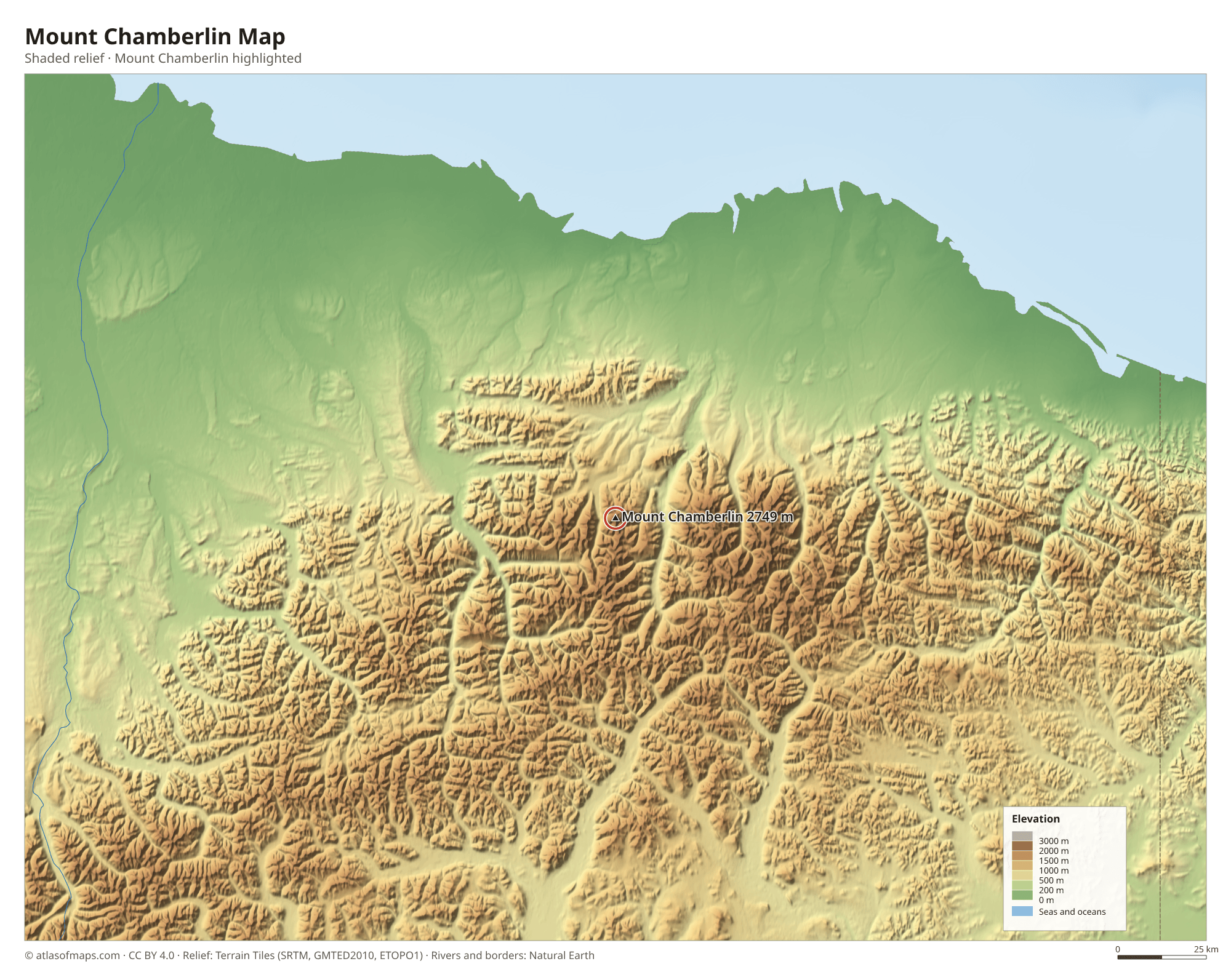 Mount Chamberlin Map
