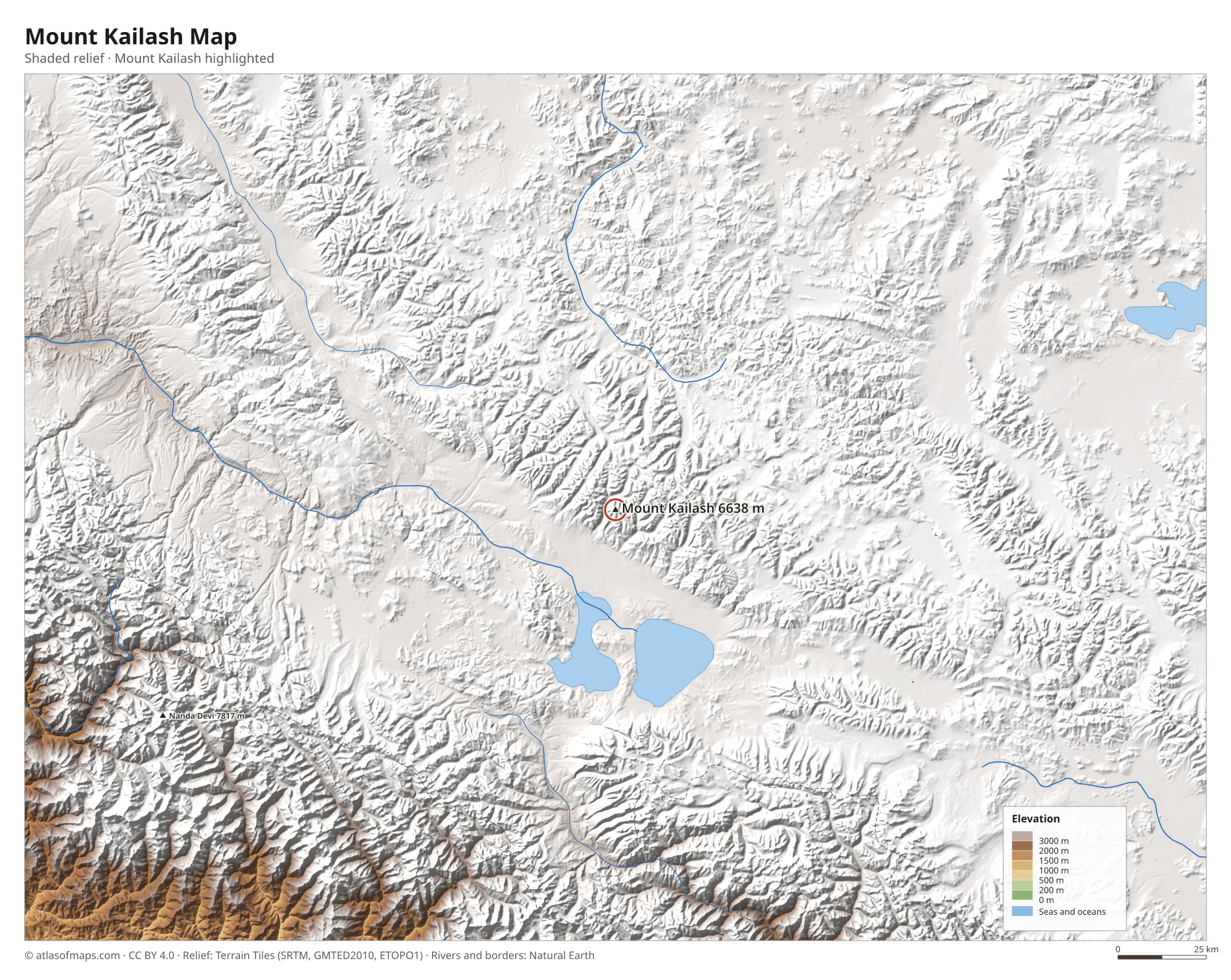 Mount Kailash Map