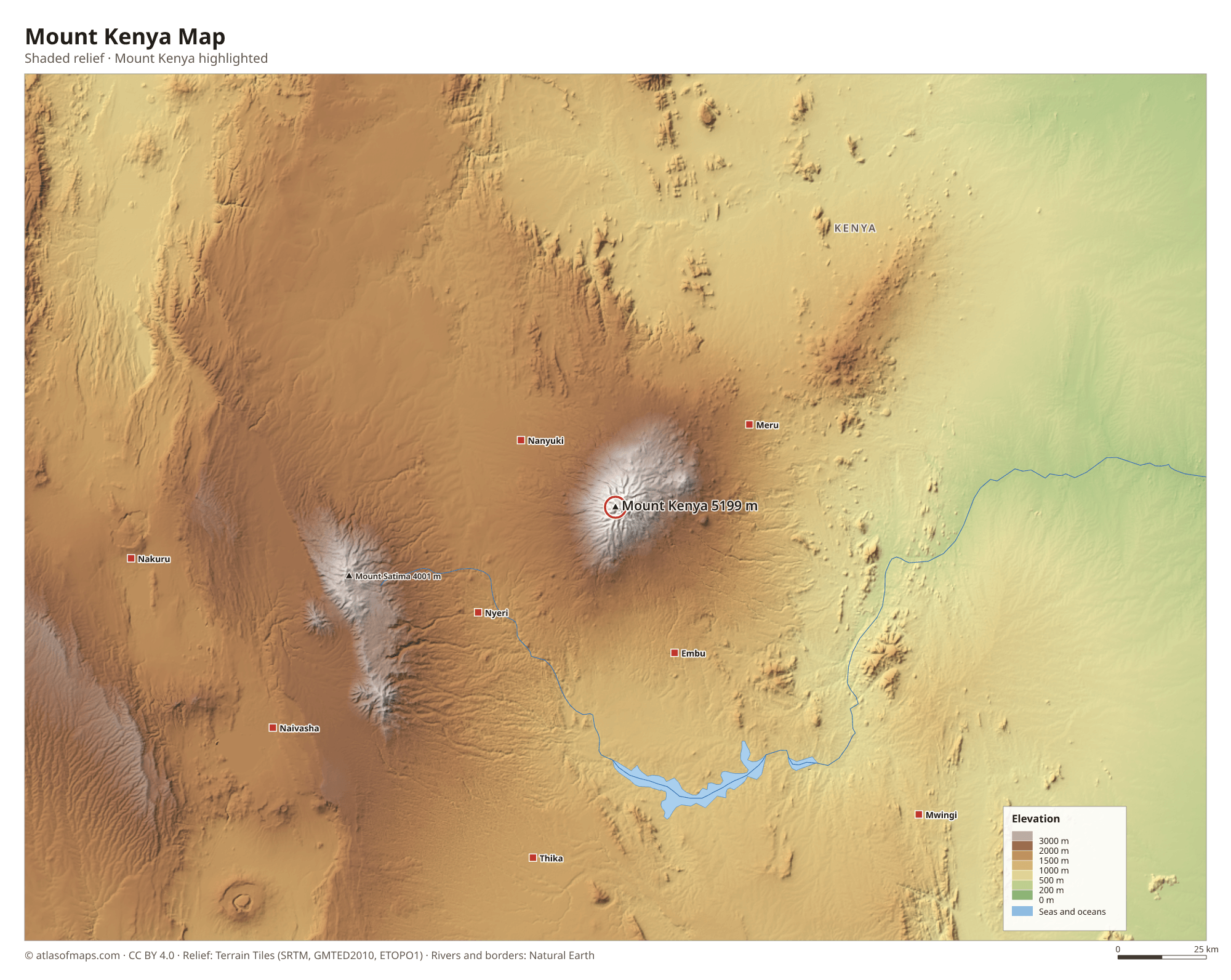 Mount Kenya Map