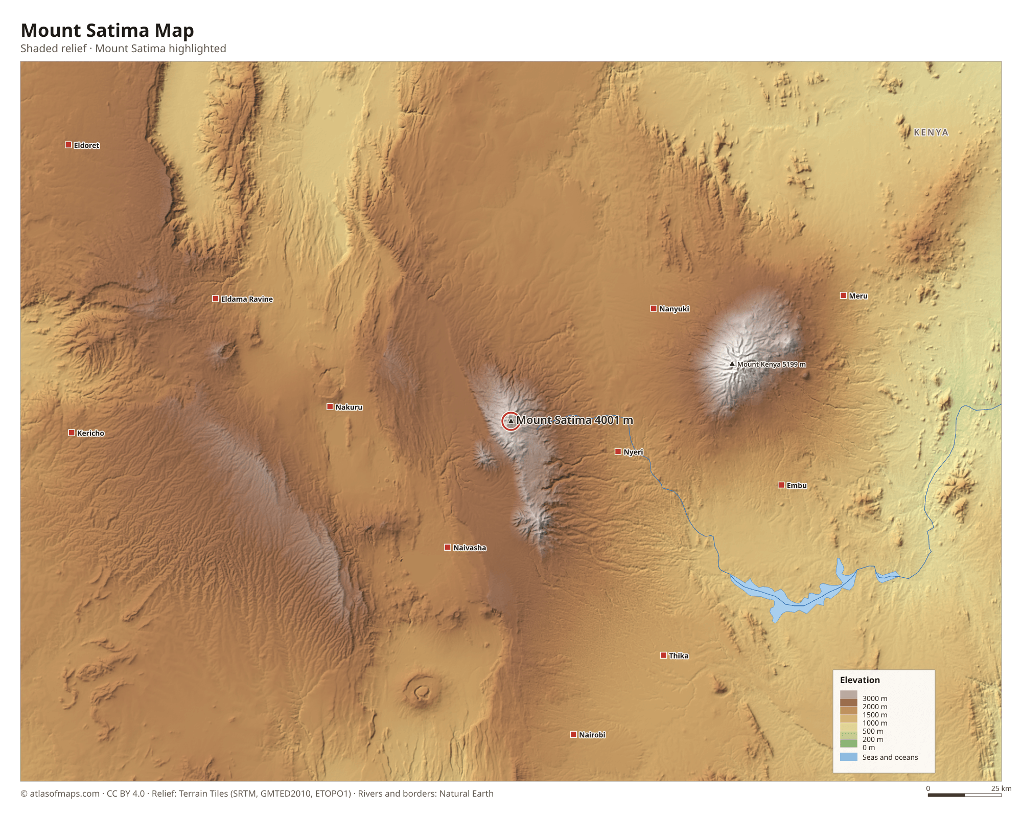 Mount Satima Map