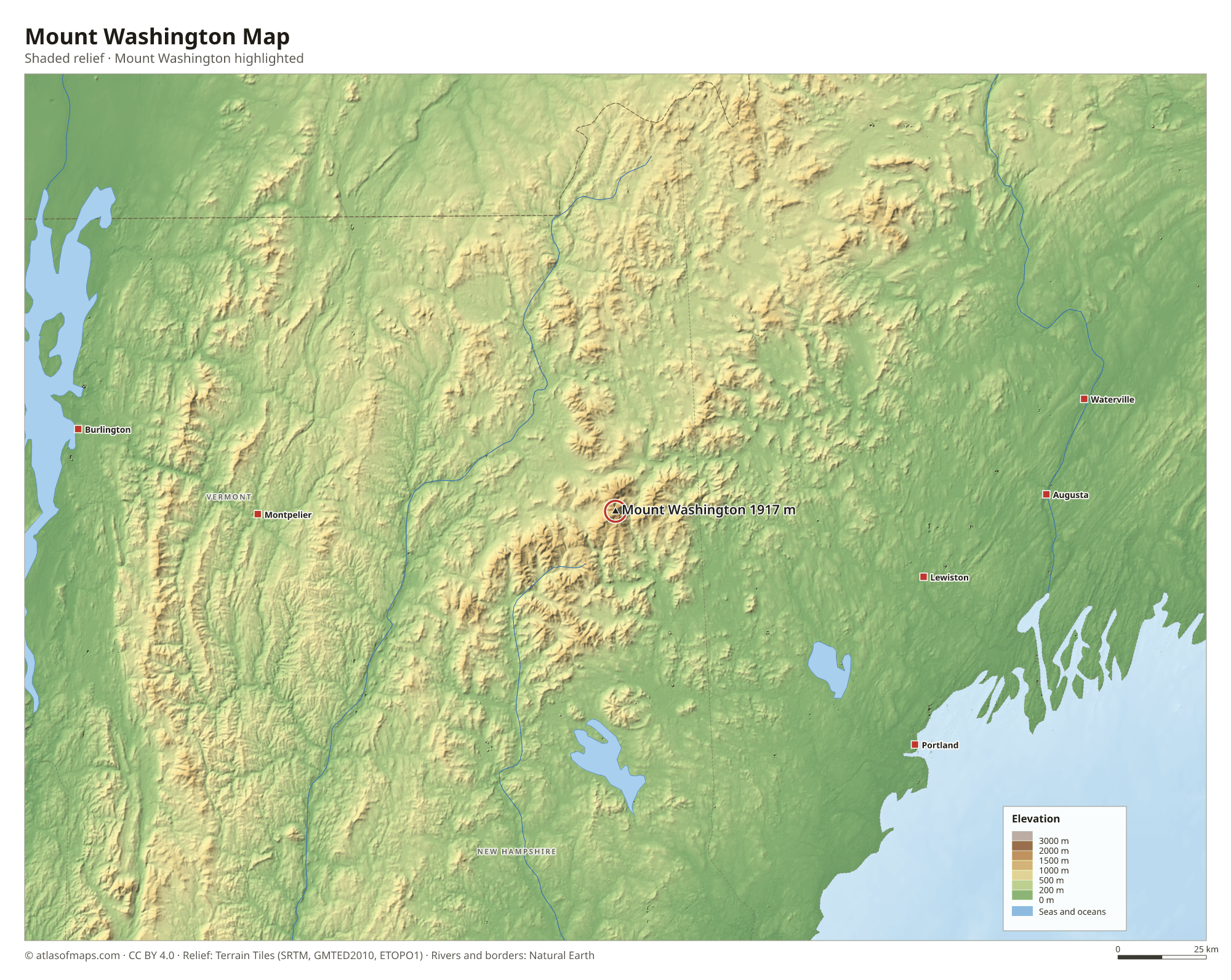 Mount Washington Map