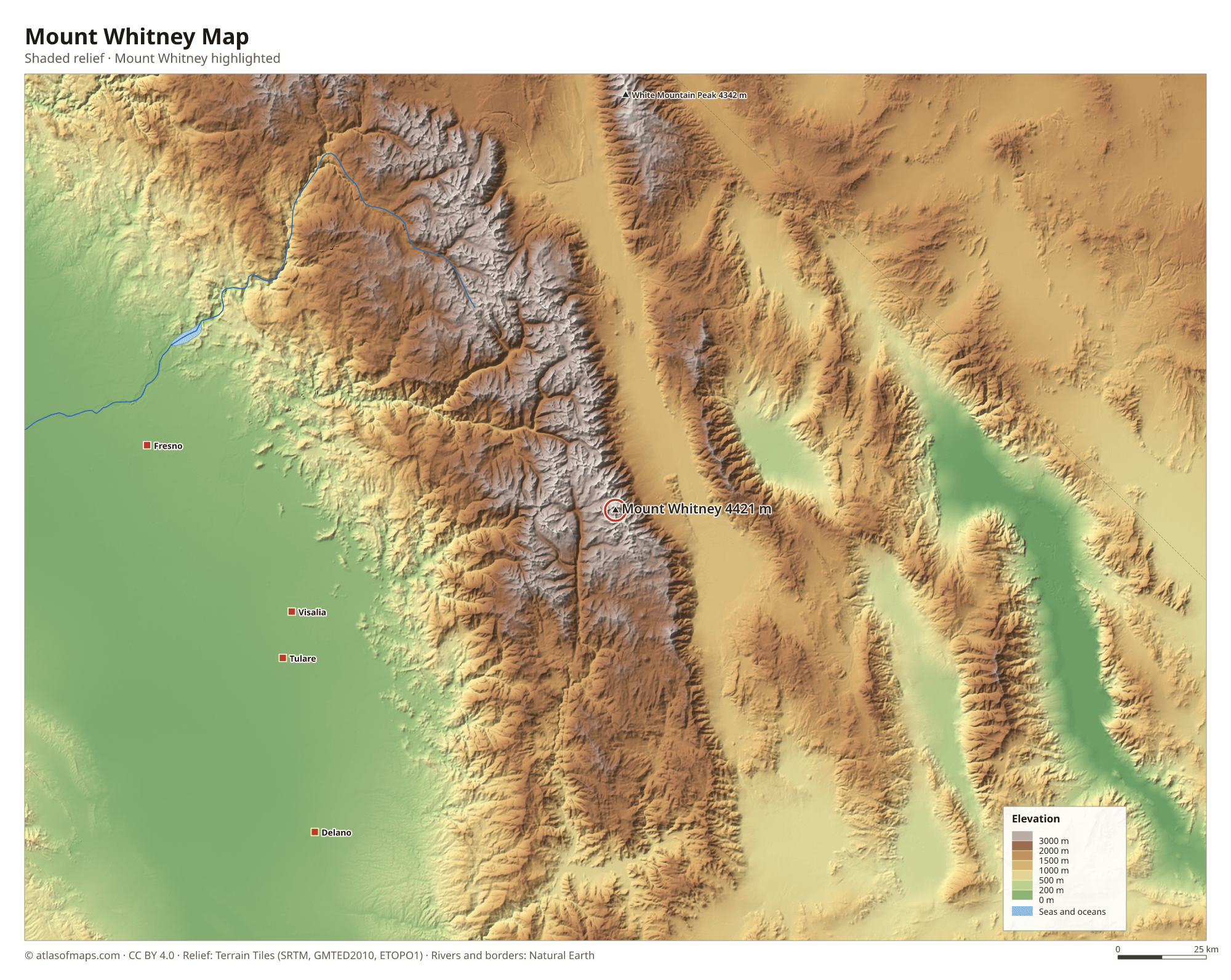 Mount Whitney Map