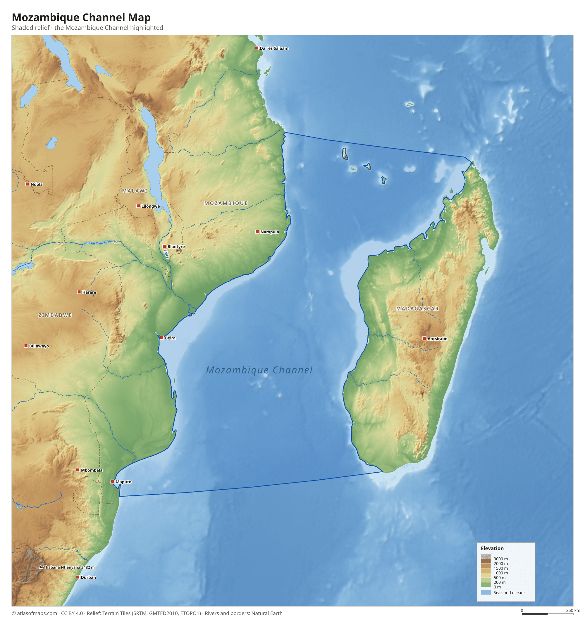 Mozambique Channel Map